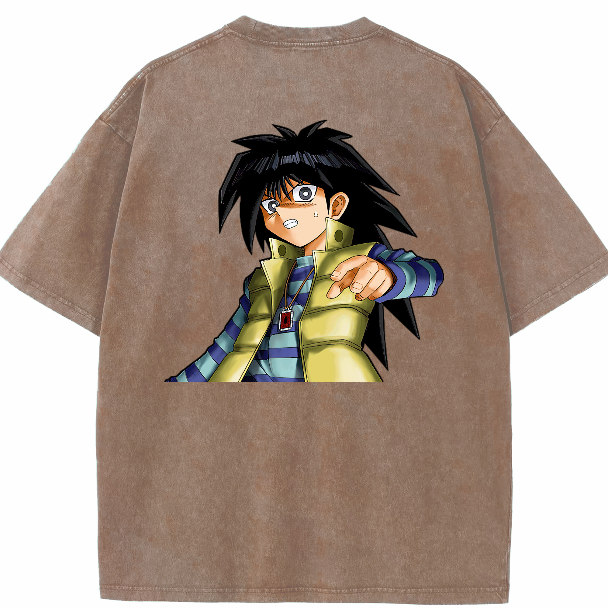 （画像用） 遊☆戯☆王 Yu-Gi-Oh! 綿100% ヴィンテージ風 半袖Tシャツ（背面プリント）