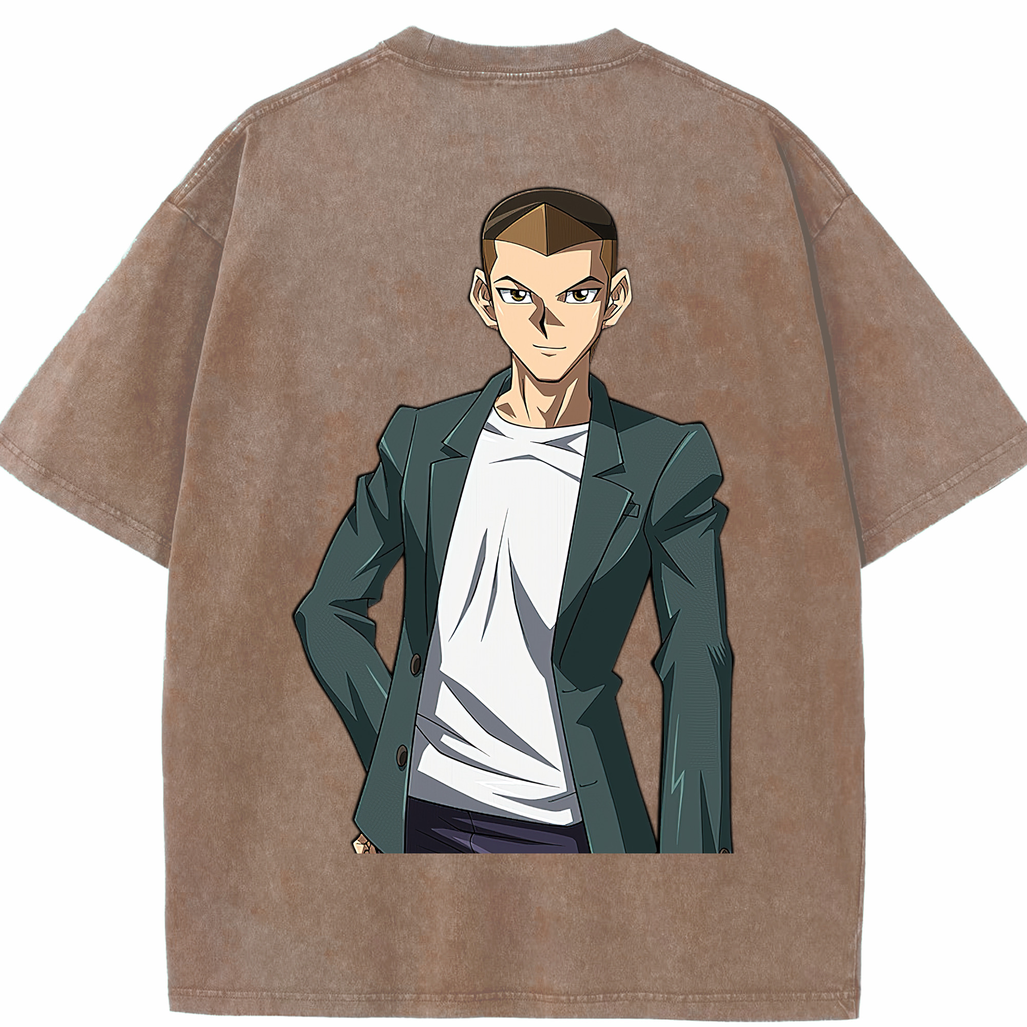 （画像用） 遊☆戯☆王 Yu-Gi-Oh! 綿100% ヴィンテージ風 半袖Tシャツ（背面プリント）