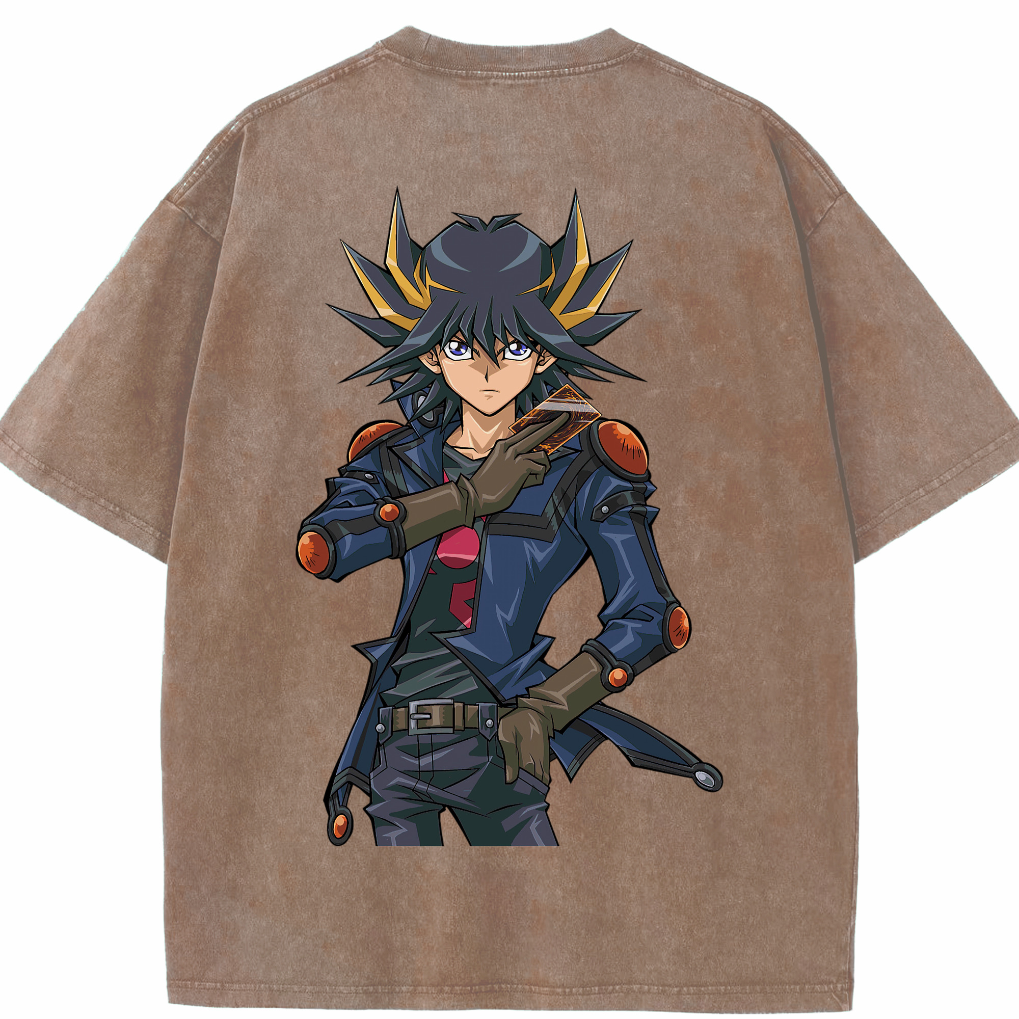 （画像用） 遊☆戯☆王 Yu-Gi-Oh! 綿100% ヴィンテージ風 半袖Tシャツ（背面プリント）