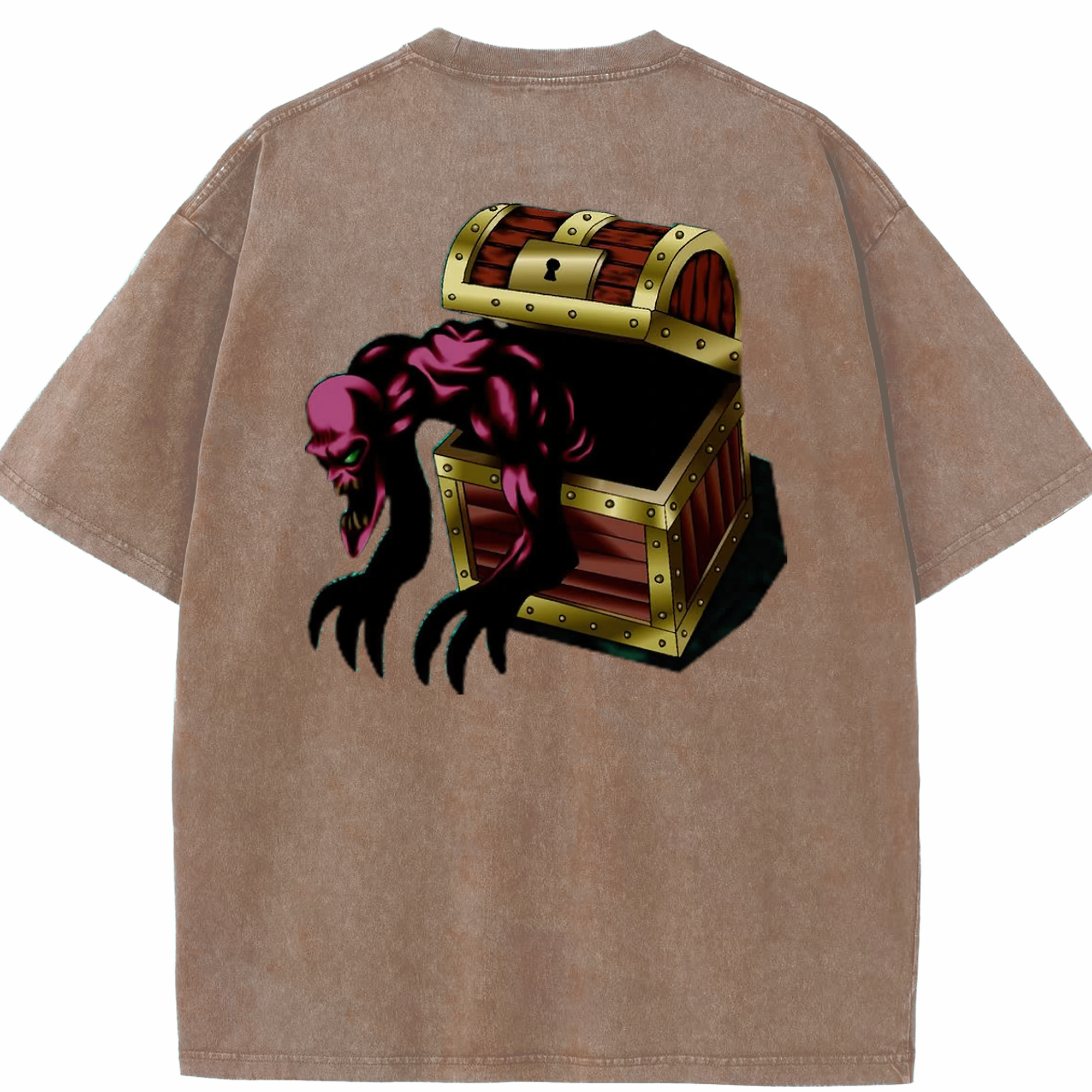 （画像用） 遊☆戯☆王 Yu-Gi-Oh! 綿100% ヴィンテージ風 半袖Tシャツ（背面プリント）
