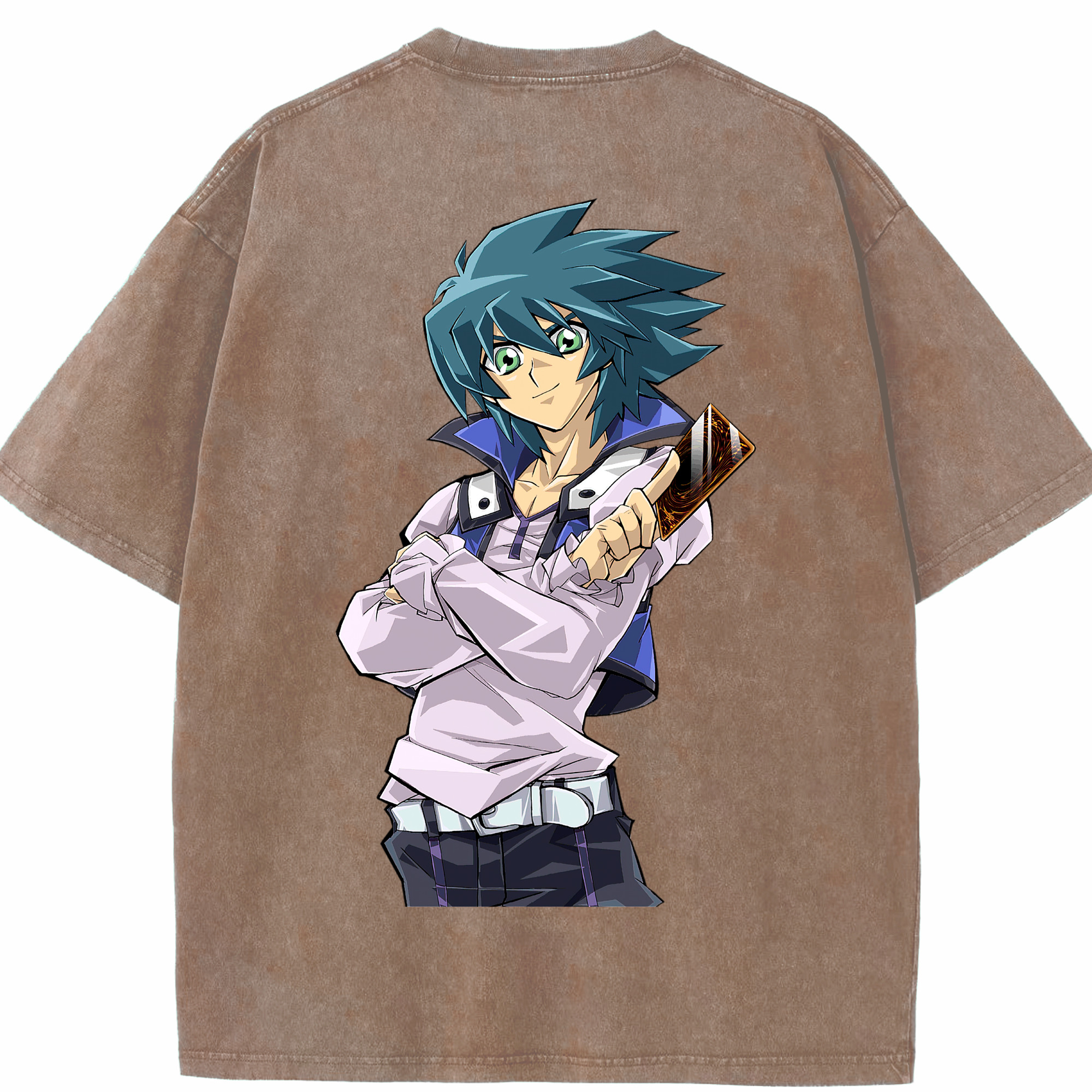 （画像用） 遊☆戯☆王 Yu-Gi-Oh! 綿100% ヴィンテージ風 半袖Tシャツ（背面プリント）