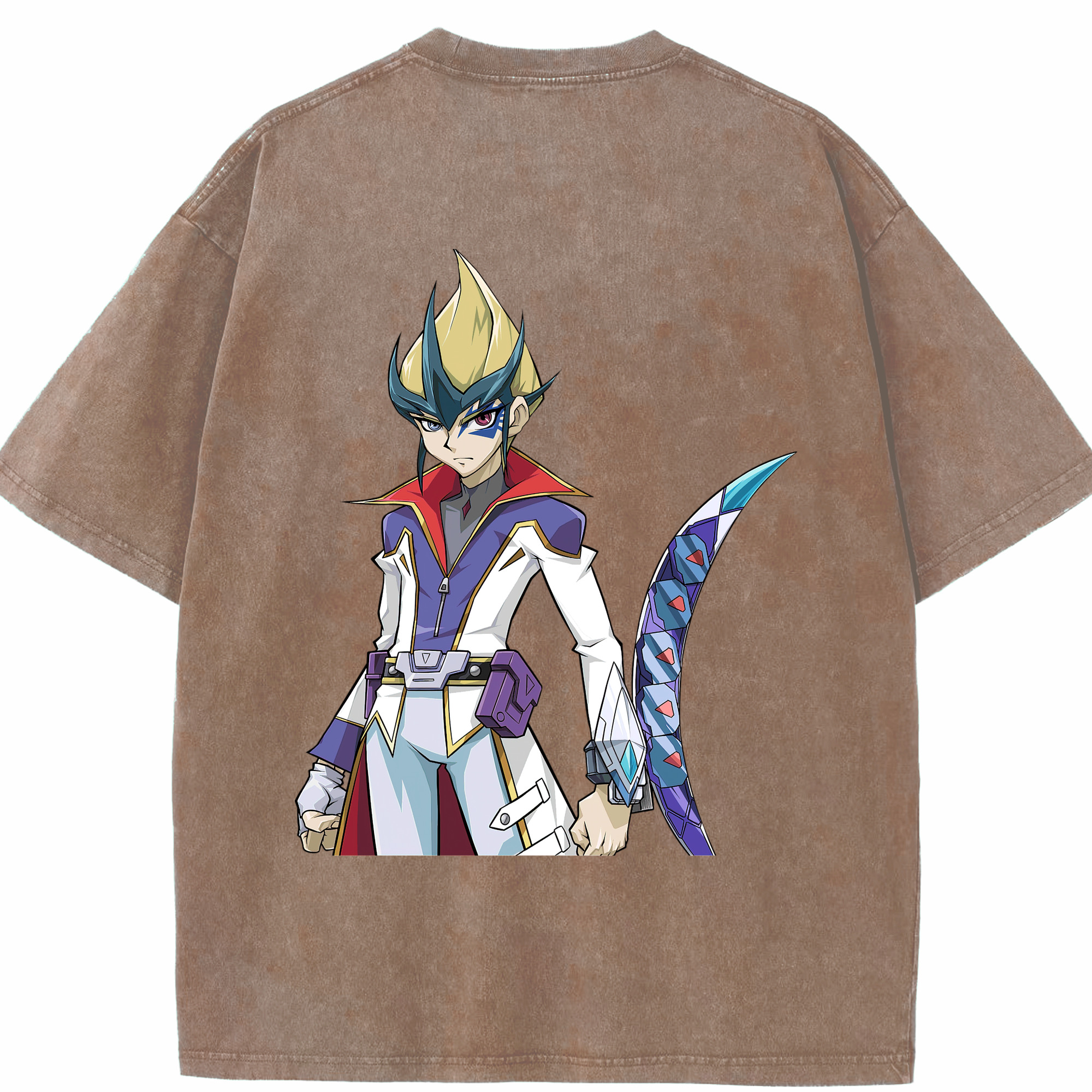 （画像用） 遊☆戯☆王 Yu-Gi-Oh! 綿100% ヴィンテージ風 半袖Tシャツ（背面プリント）