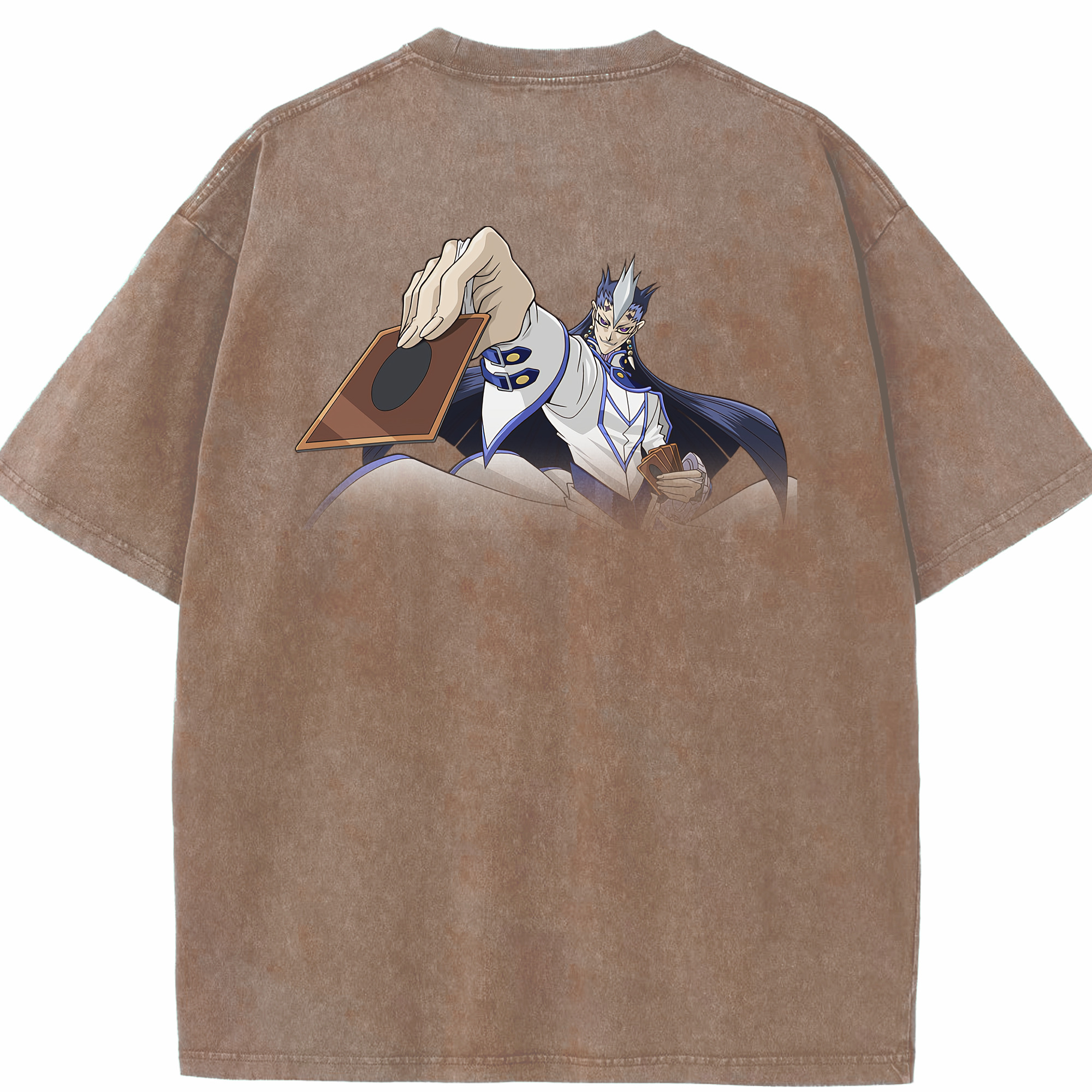 （画像用） 遊☆戯☆王 Yu-Gi-Oh! 綿100% ヴィンテージ風 半袖Tシャツ（背面プリント）