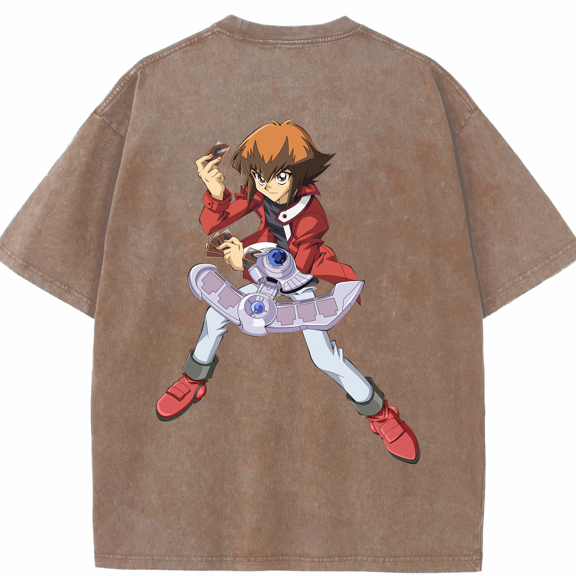 （画像用） 遊☆戯☆王 Yu-Gi-Oh! 綿100% ヴィンテージ風 半袖Tシャツ（背面プリント）
