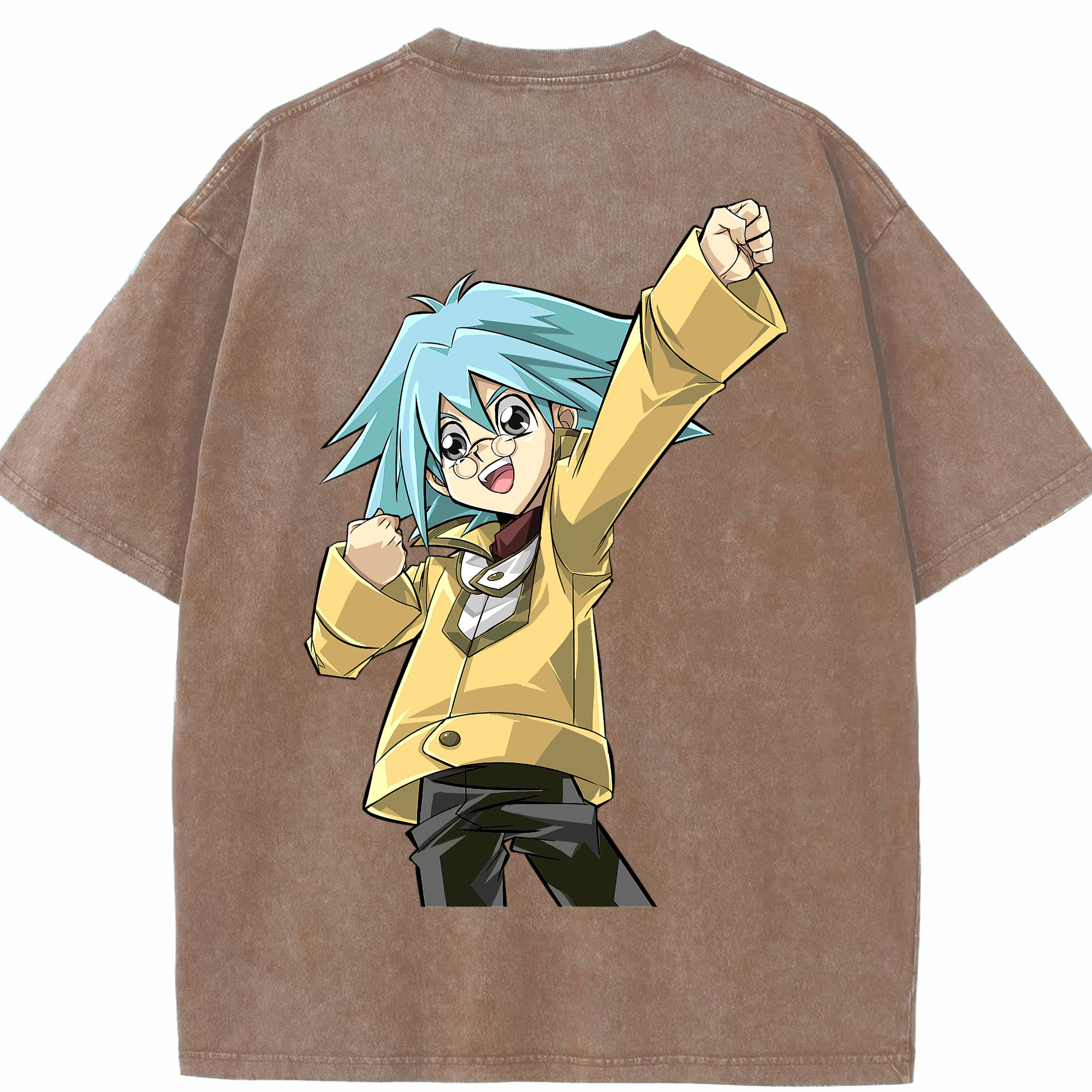 （画像用） 遊☆戯☆王 Yu-Gi-Oh! 綿100% ヴィンテージ風 半袖Tシャツ（背面プリント）