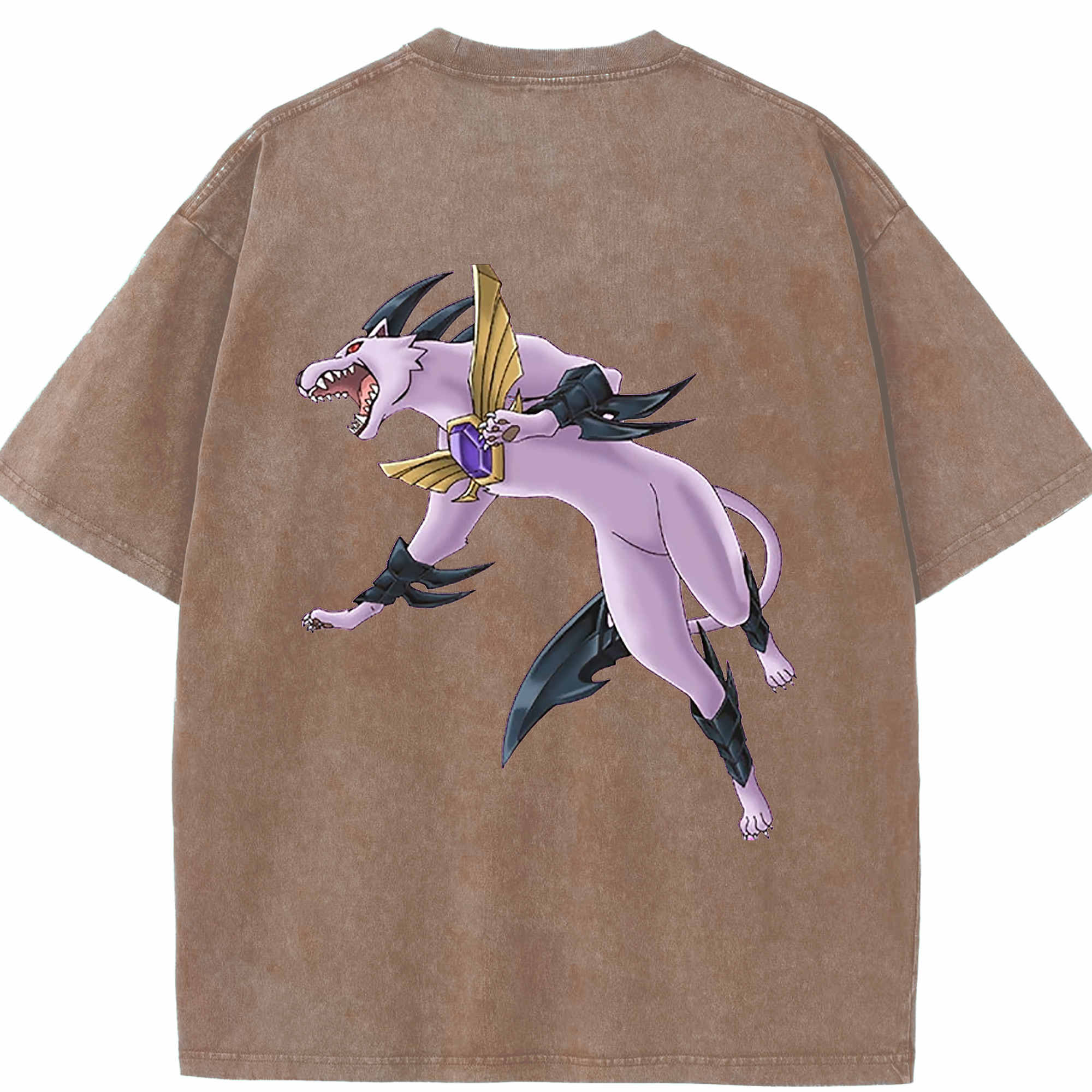 （画像用） 遊☆戯☆王 Yu-Gi-Oh! 綿100% ヴィンテージ風 半袖Tシャツ（背面プリント）