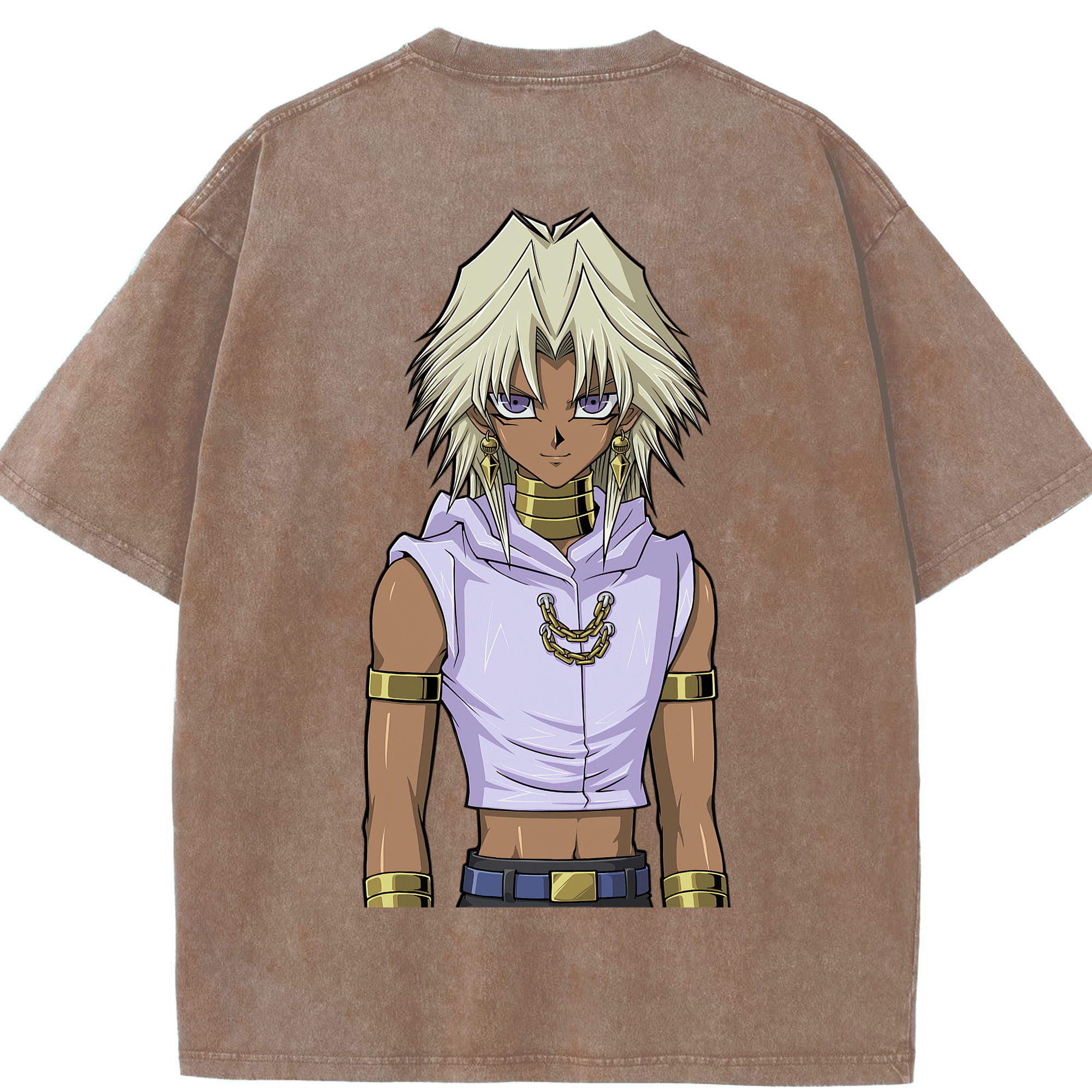 （画像用） 遊☆戯☆王 Yu-Gi-Oh! 綿100% ヴィンテージ風 半袖Tシャツ（背面プリント）