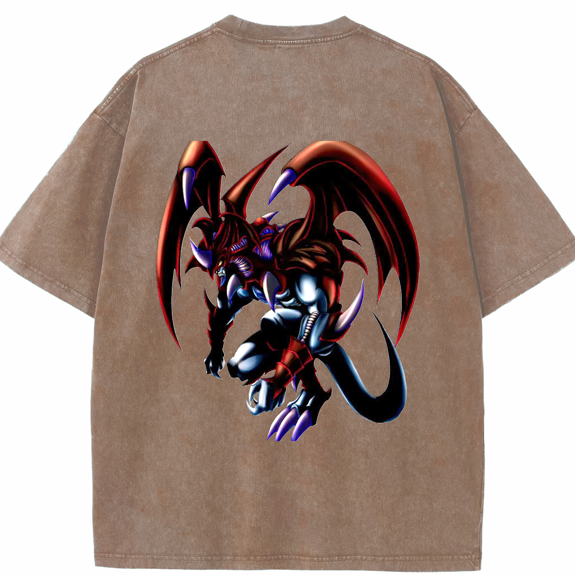 （画像用） 遊☆戯☆王 Yu-Gi-Oh! 綿100% ヴィンテージ風 半袖Tシャツ（背面プリント）