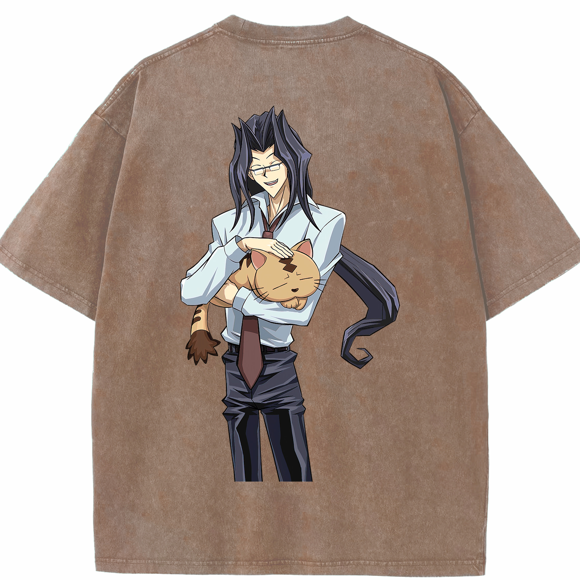 （画像用） 遊☆戯☆王 Yu-Gi-Oh! 綿100% ヴィンテージ風 半袖Tシャツ（背面プリント）
