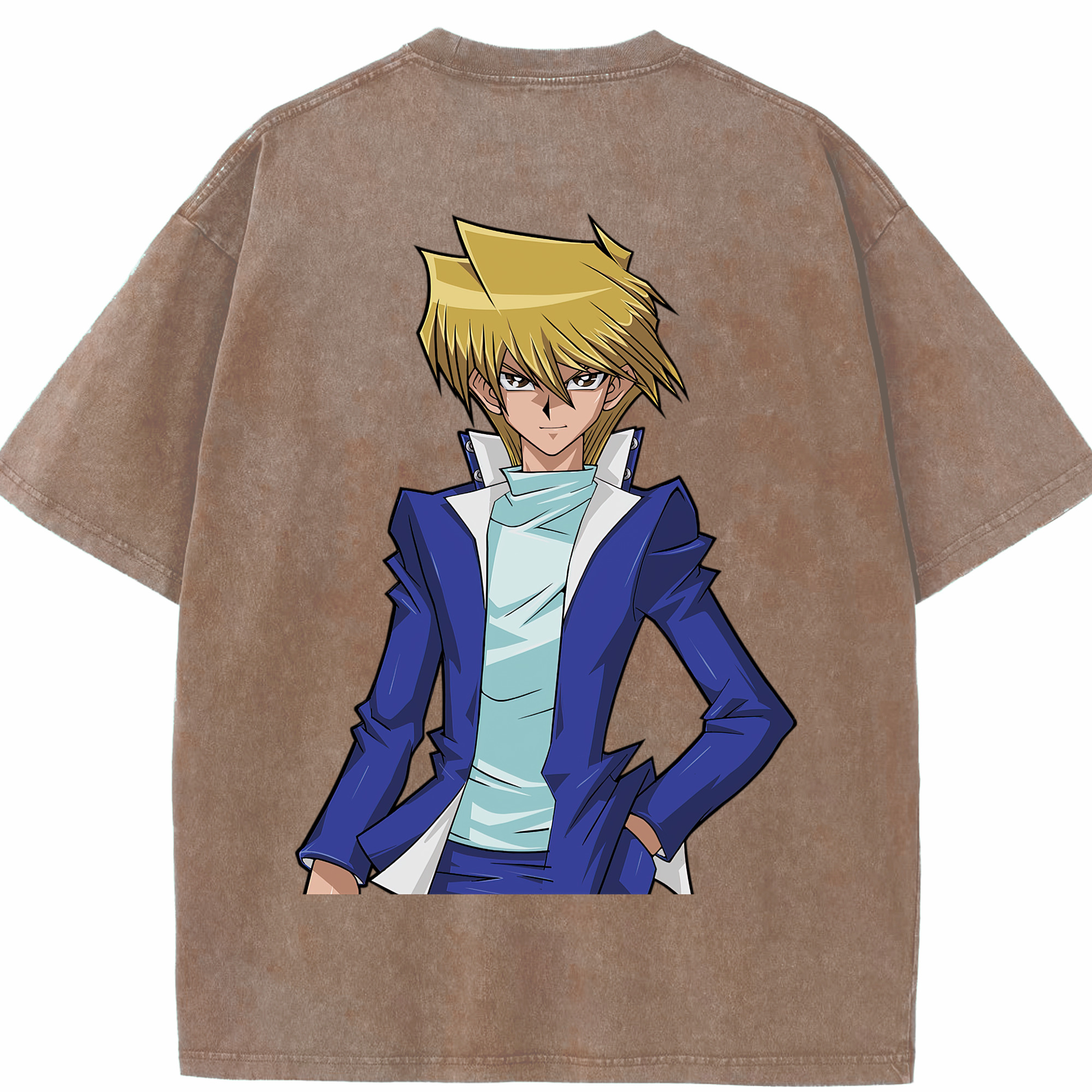 （画像用） 遊☆戯☆王 Yu-Gi-Oh! 綿100% ヴィンテージ風 半袖Tシャツ（背面プリント）