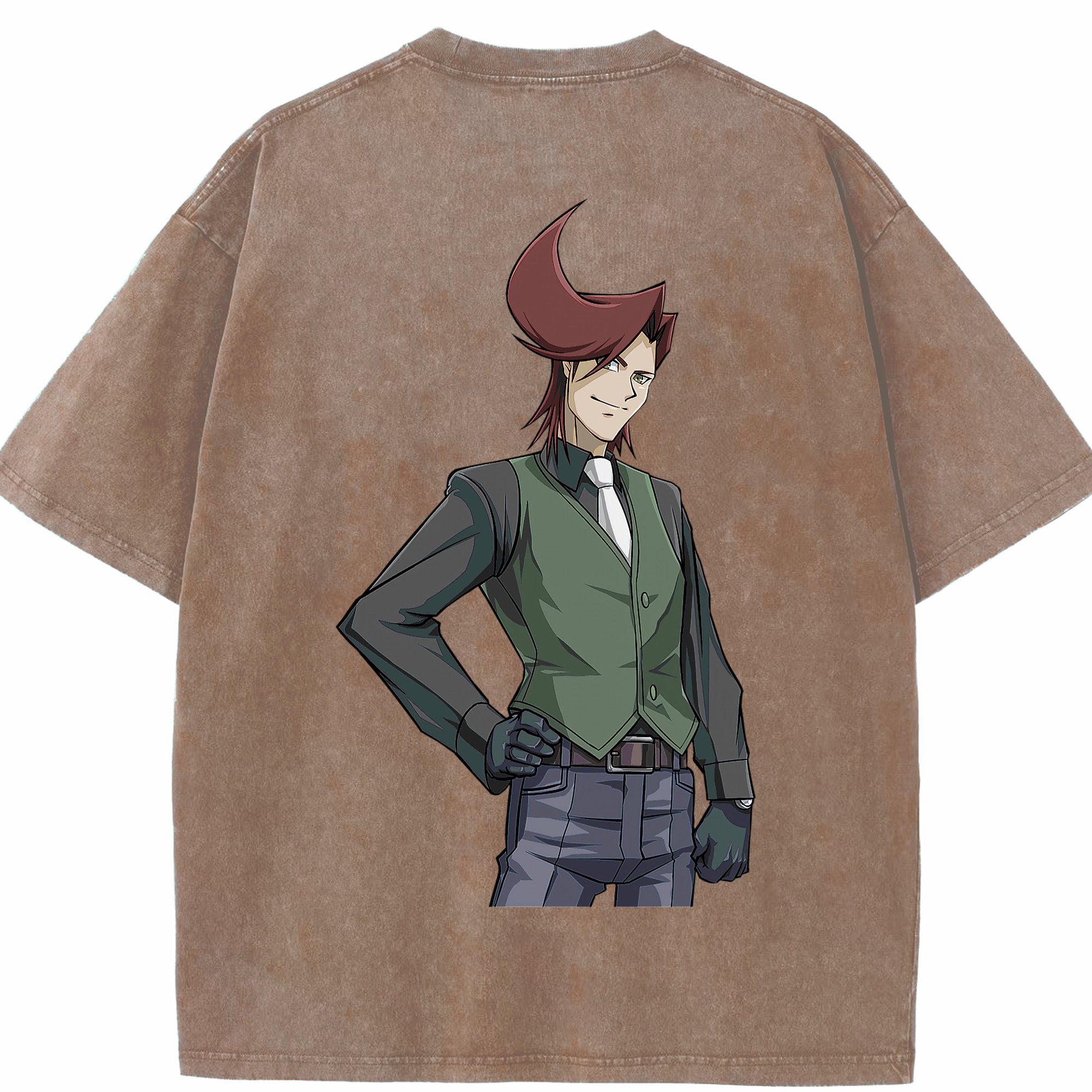 （画像用） 遊☆戯☆王 Yu-Gi-Oh! 綿100% ヴィンテージ風 半袖Tシャツ（背面プリント）