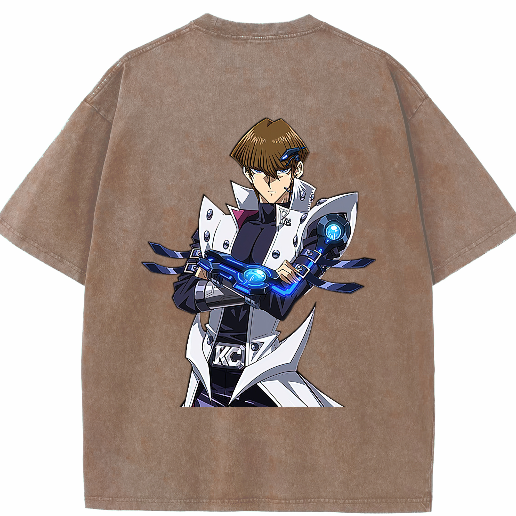 （画像用） 遊☆戯☆王 Yu-Gi-Oh! 綿100% ヴィンテージ風 半袖Tシャツ（背面プリント）