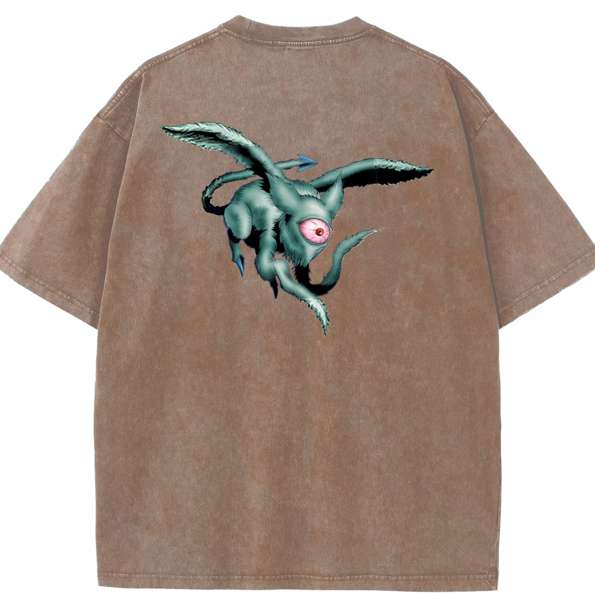 （画像用） 遊☆戯☆王 Yu-Gi-Oh! 綿100% ヴィンテージ風 半袖Tシャツ（背面プリント）