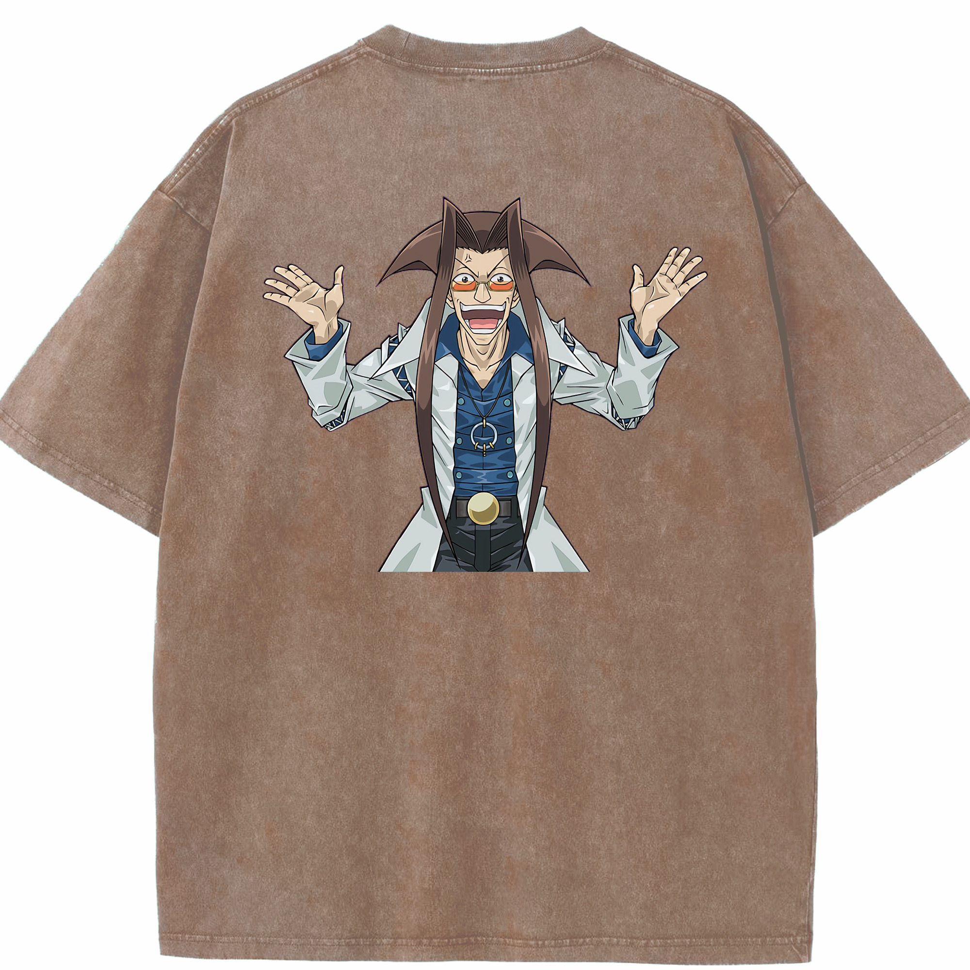 （画像用） 遊☆戯☆王 Yu-Gi-Oh! 綿100% ヴィンテージ風 半袖Tシャツ（背面プリント）