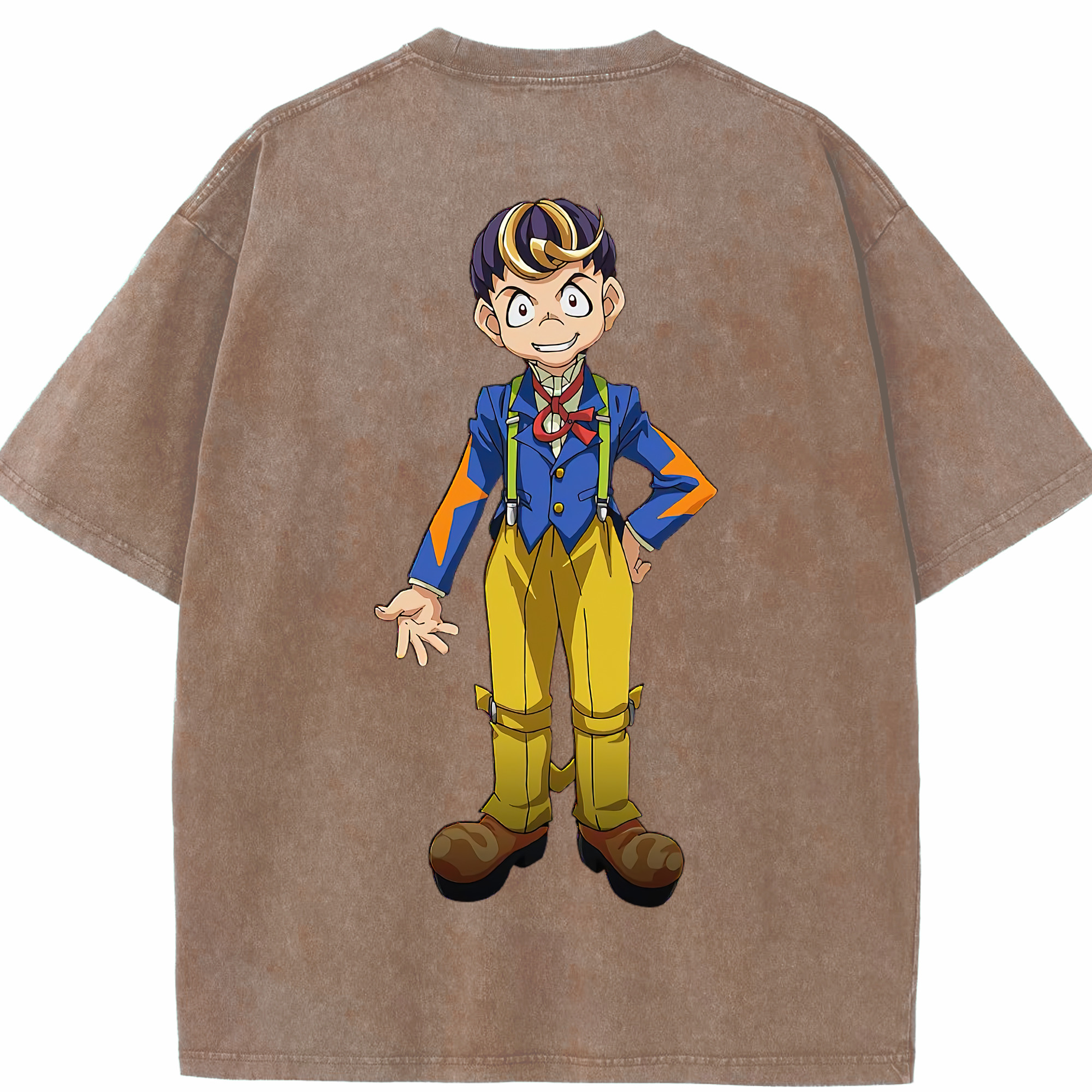 （画像用） 遊☆戯☆王 Yu-Gi-Oh! 綿100% ヴィンテージ風 半袖Tシャツ（背面プリント）
