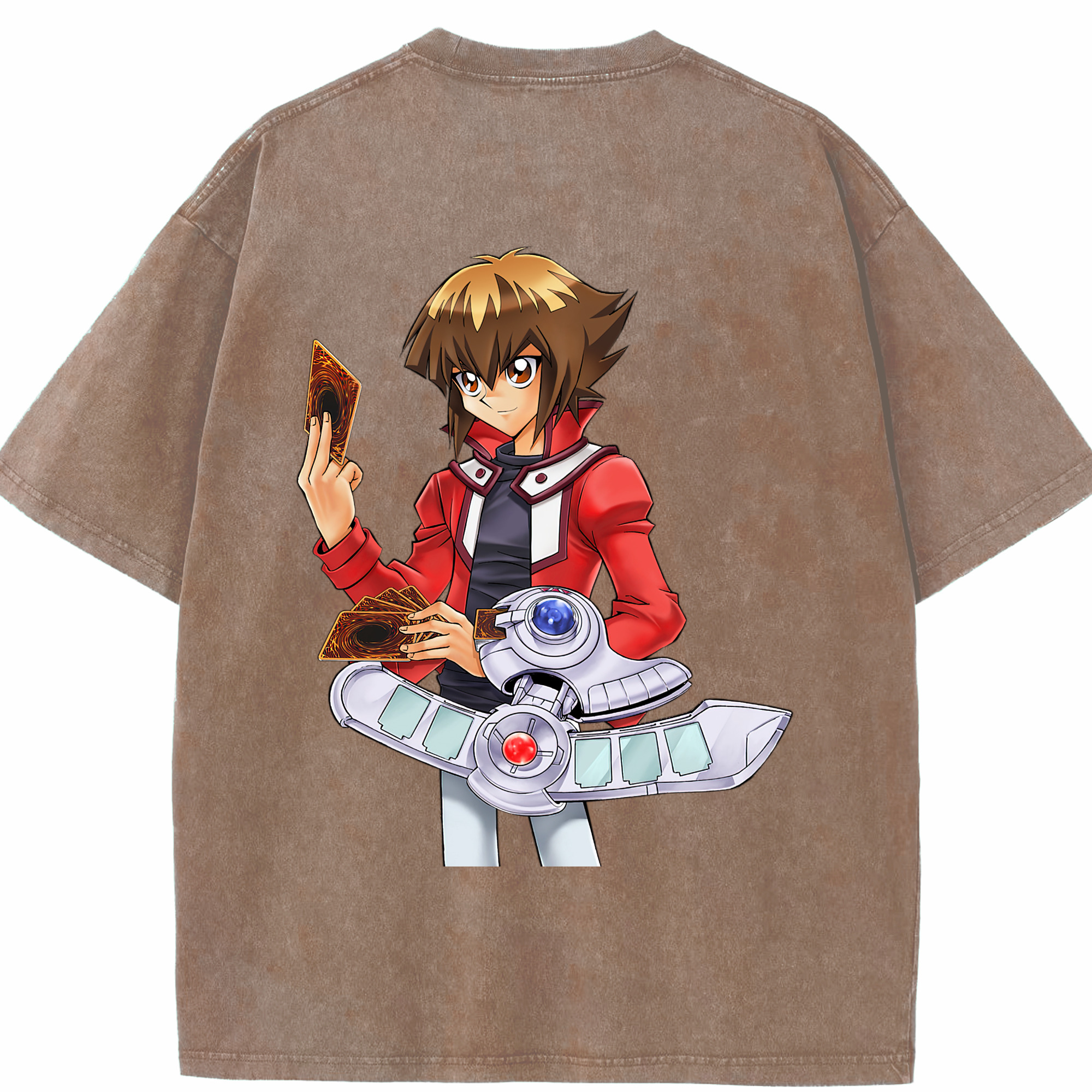 （画像用） 遊☆戯☆王 Yu-Gi-Oh! 綿100% ヴィンテージ風 半袖Tシャツ（背面プリント）