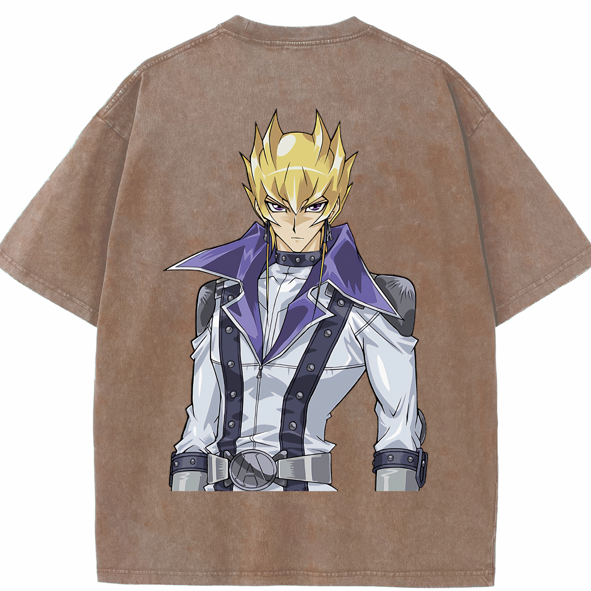 （画像用） 遊☆戯☆王 Yu-Gi-Oh! 綿100% ヴィンテージ風 半袖Tシャツ（背面プリント）