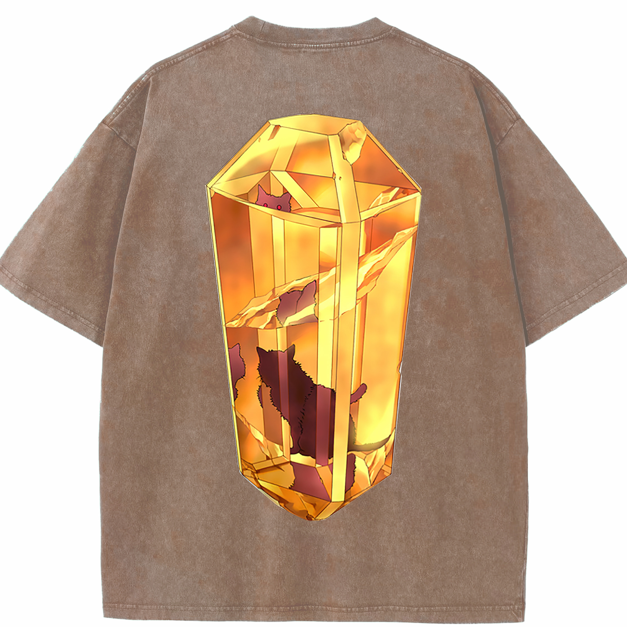 （画像用） 遊☆戯☆王 Yu-Gi-Oh! 綿100% ヴィンテージ風 半袖Tシャツ（背面プリント）