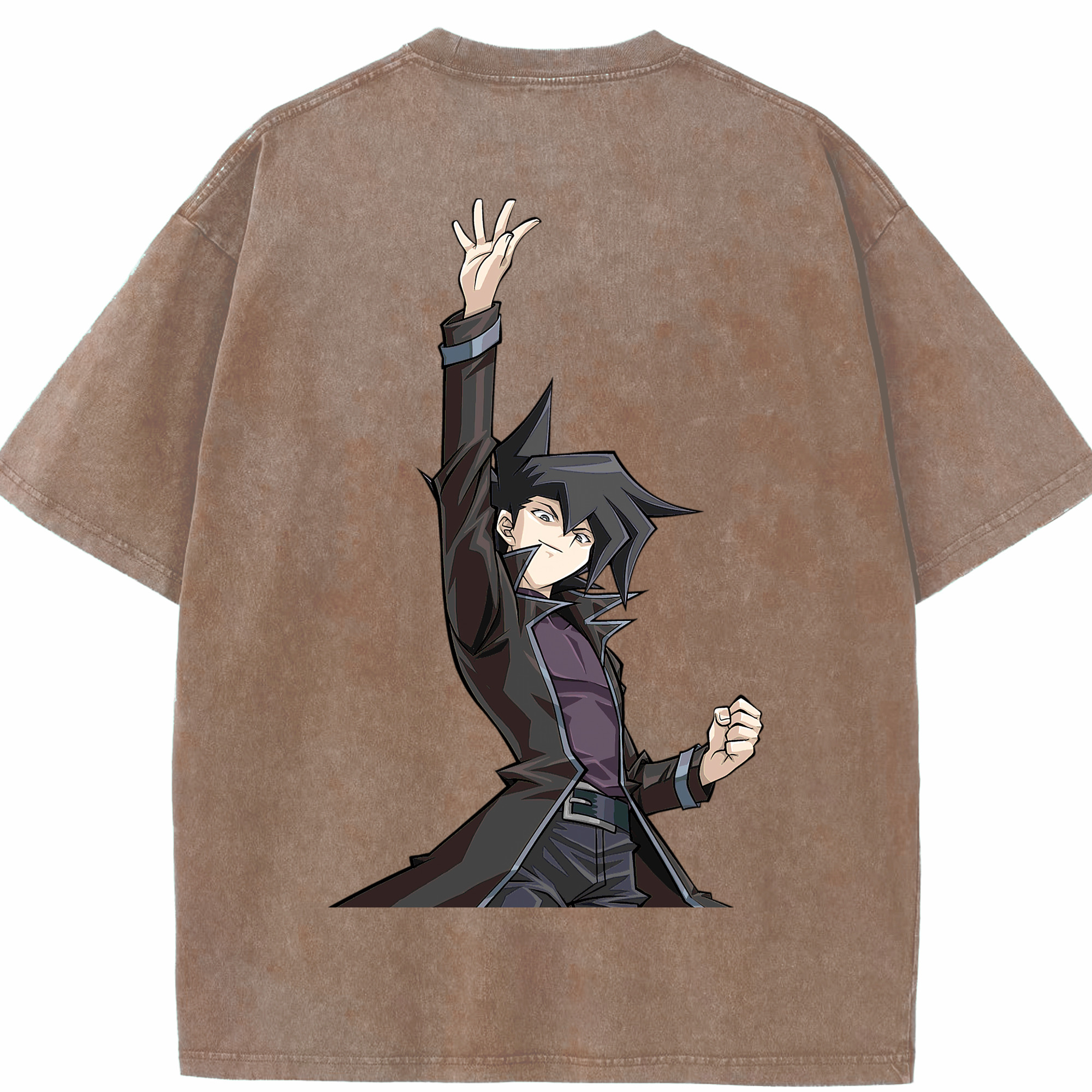 （画像用） 遊☆戯☆王 Yu-Gi-Oh! 綿100% ヴィンテージ風 半袖Tシャツ（背面プリント）