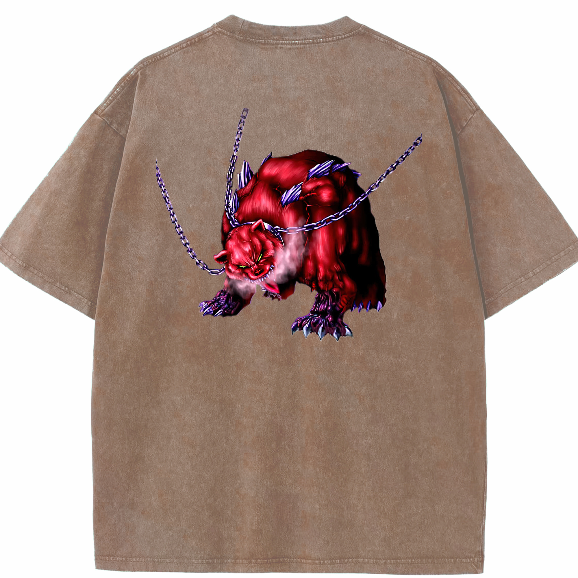 （画像用） 遊☆戯☆王 Yu-Gi-Oh! 綿100% ヴィンテージ風 半袖Tシャツ（背面プリント）