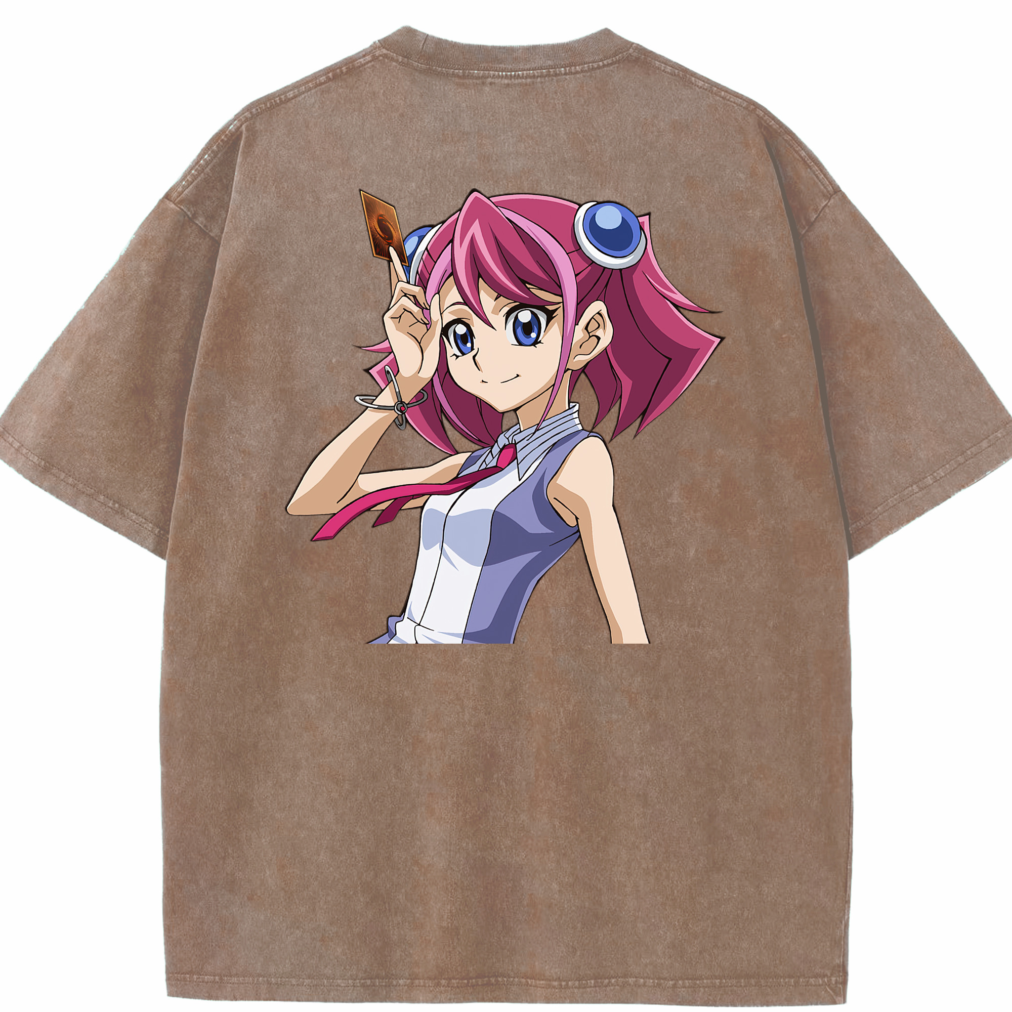 （画像用） 遊☆戯☆王 Yu-Gi-Oh! 綿100% ヴィンテージ風 半袖Tシャツ（背面プリント）