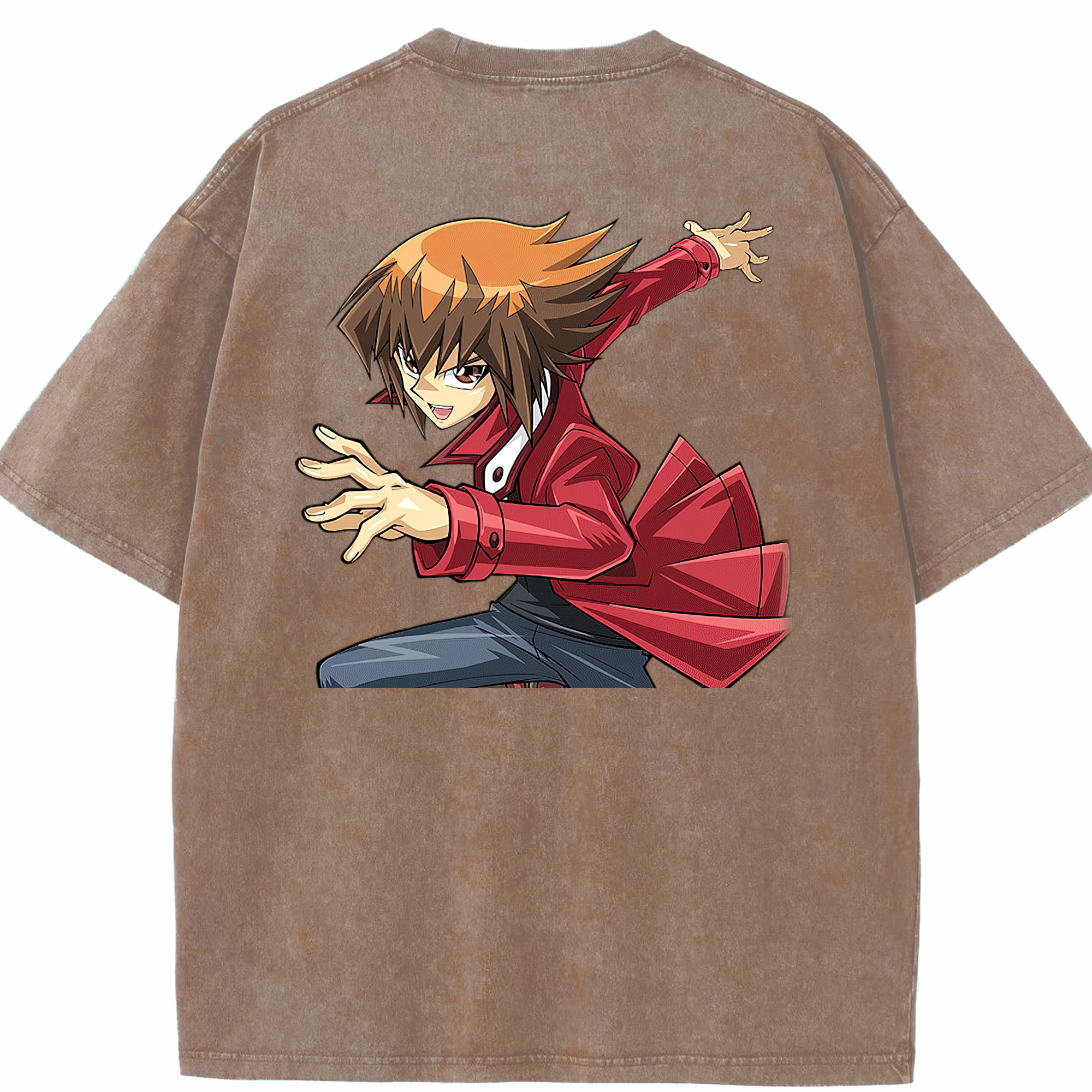 （画像用） 遊☆戯☆王 Yu-Gi-Oh! 綿100% ヴィンテージ風 半袖Tシャツ（背面プリント）
