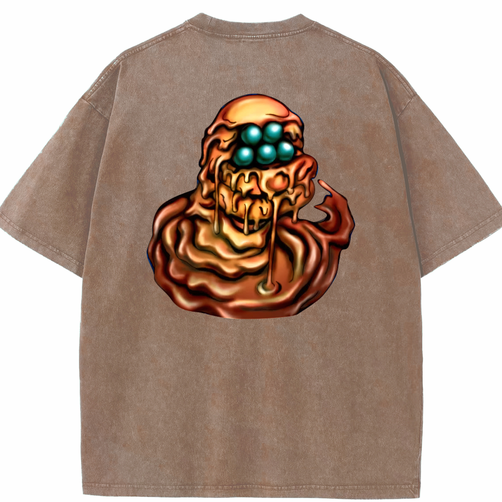 （画像用） 遊☆戯☆王 Yu-Gi-Oh! 綿100% ヴィンテージ風 半袖Tシャツ（背面プリント）