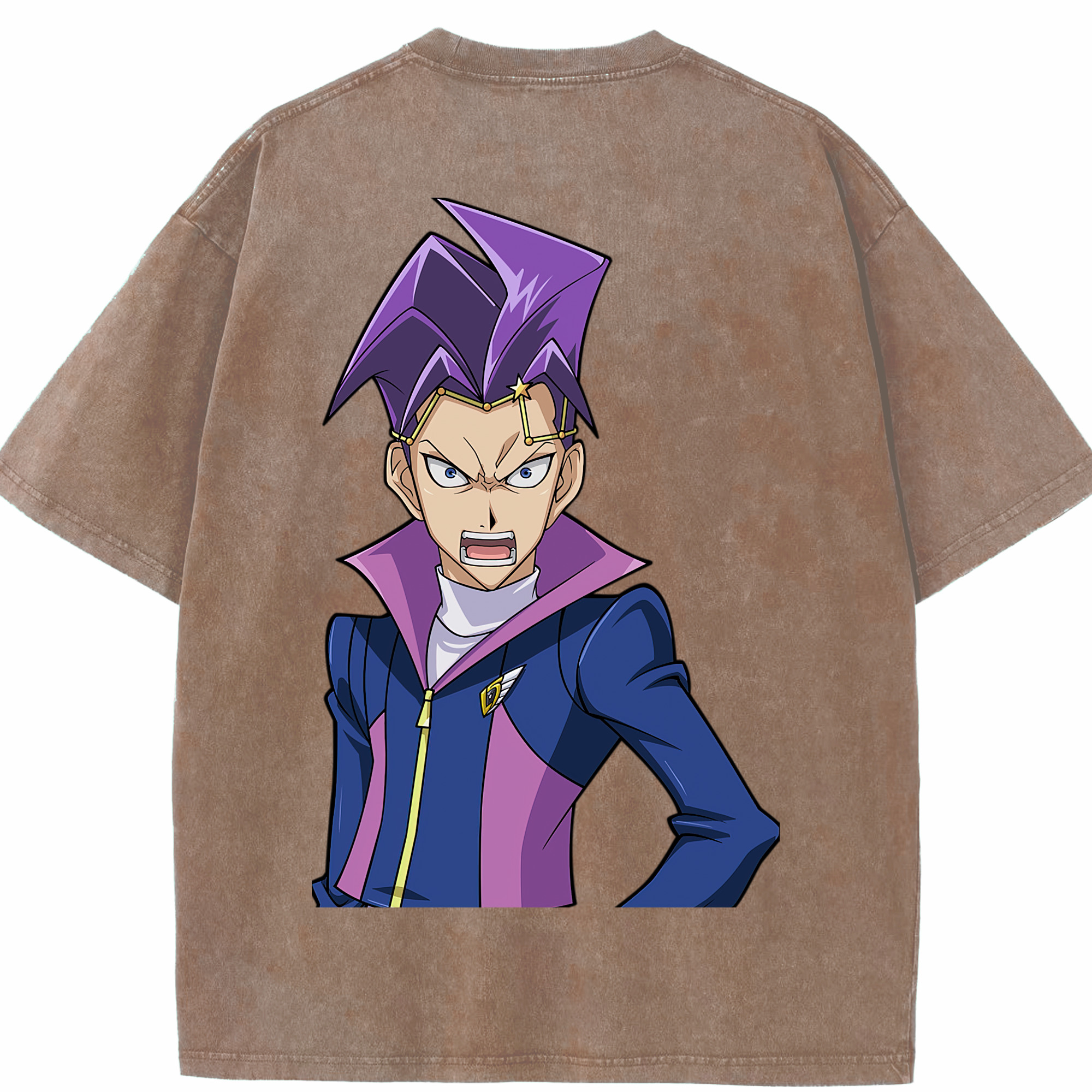 （画像用） 遊☆戯☆王 Yu-Gi-Oh! 綿100% ヴィンテージ風 半袖Tシャツ（背面プリント）