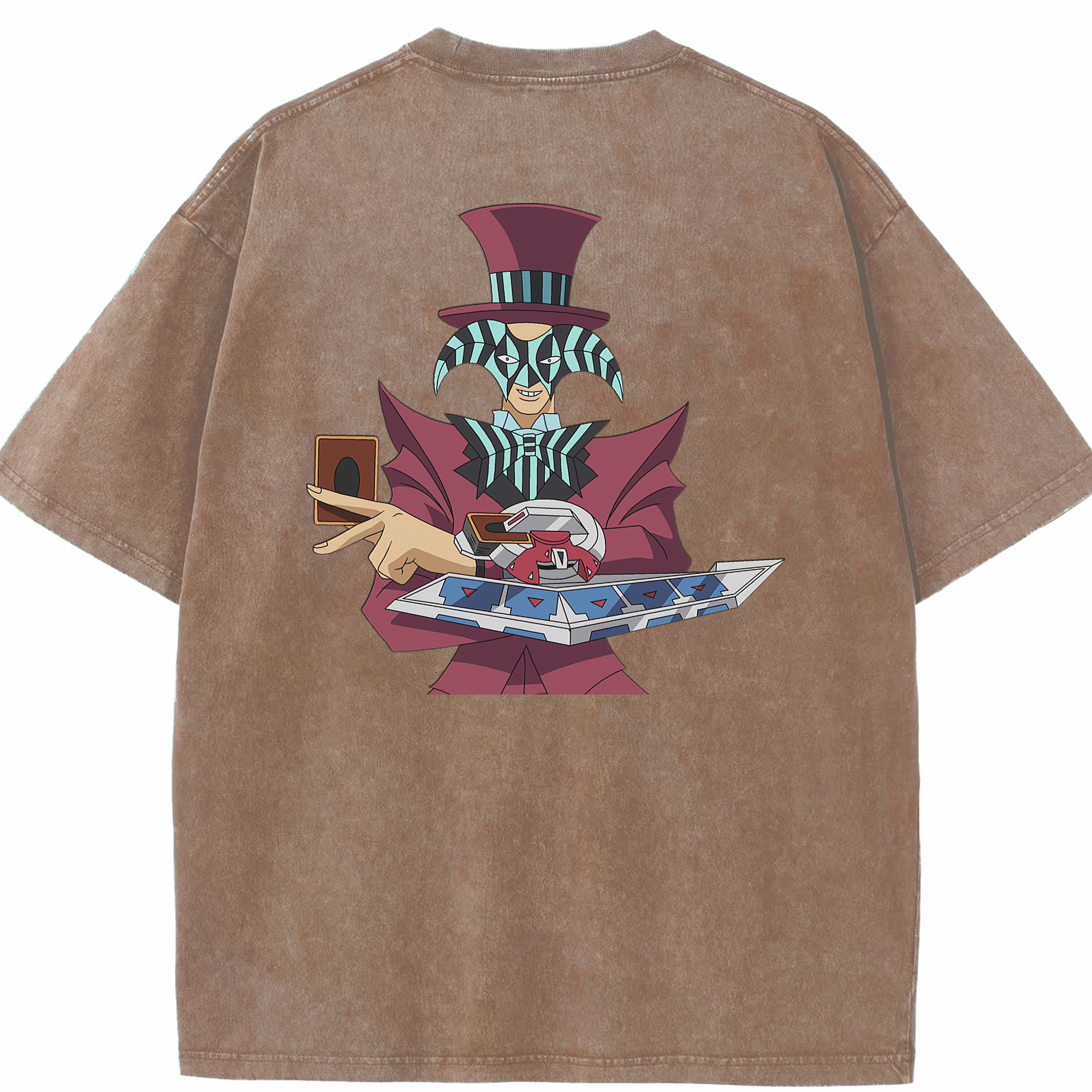（画像用） 遊☆戯☆王 Yu-Gi-Oh! 綿100% ヴィンテージ風 半袖Tシャツ（背面プリント）