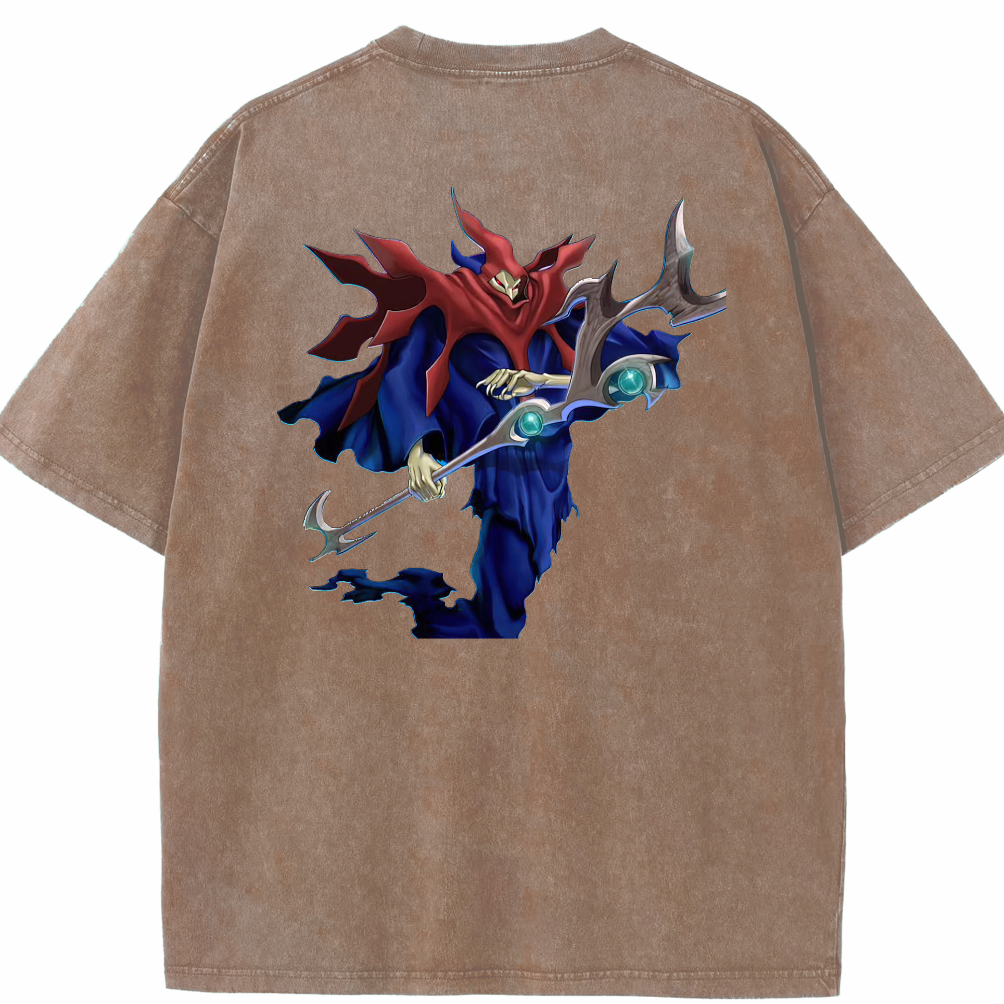 （画像用） 遊☆戯☆王 Yu-Gi-Oh! 綿100% ヴィンテージ風 半袖Tシャツ（背面プリント）
