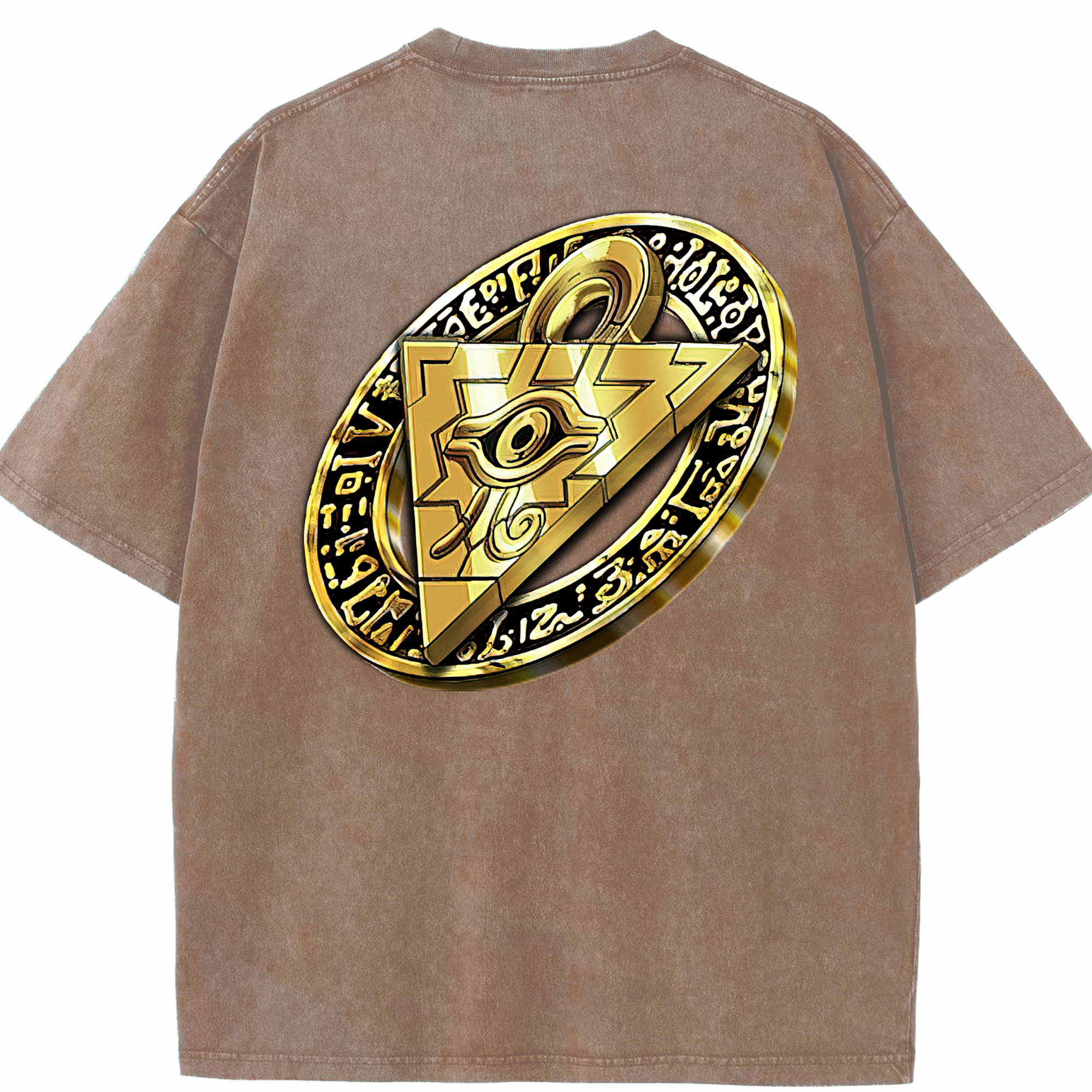（画像用） 遊☆戯☆王 Yu-Gi-Oh! 綿100% ヴィンテージ風 半袖Tシャツ（背面プリント）