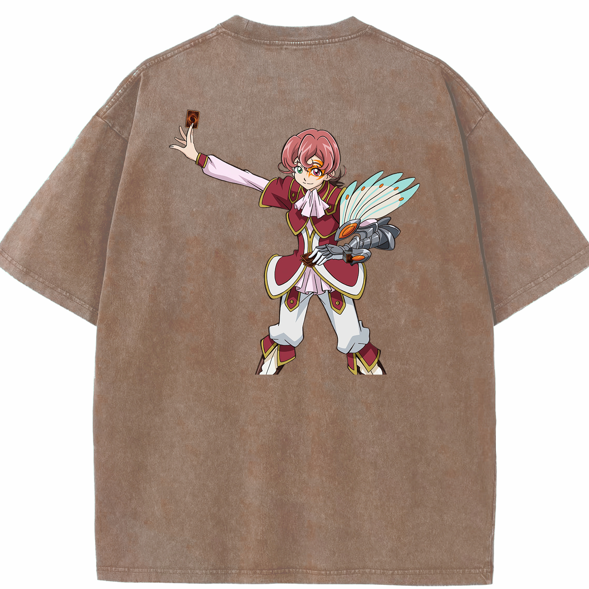 （画像用） 遊☆戯☆王 Yu-Gi-Oh! 綿100% ヴィンテージ風 半袖Tシャツ（背面プリント）