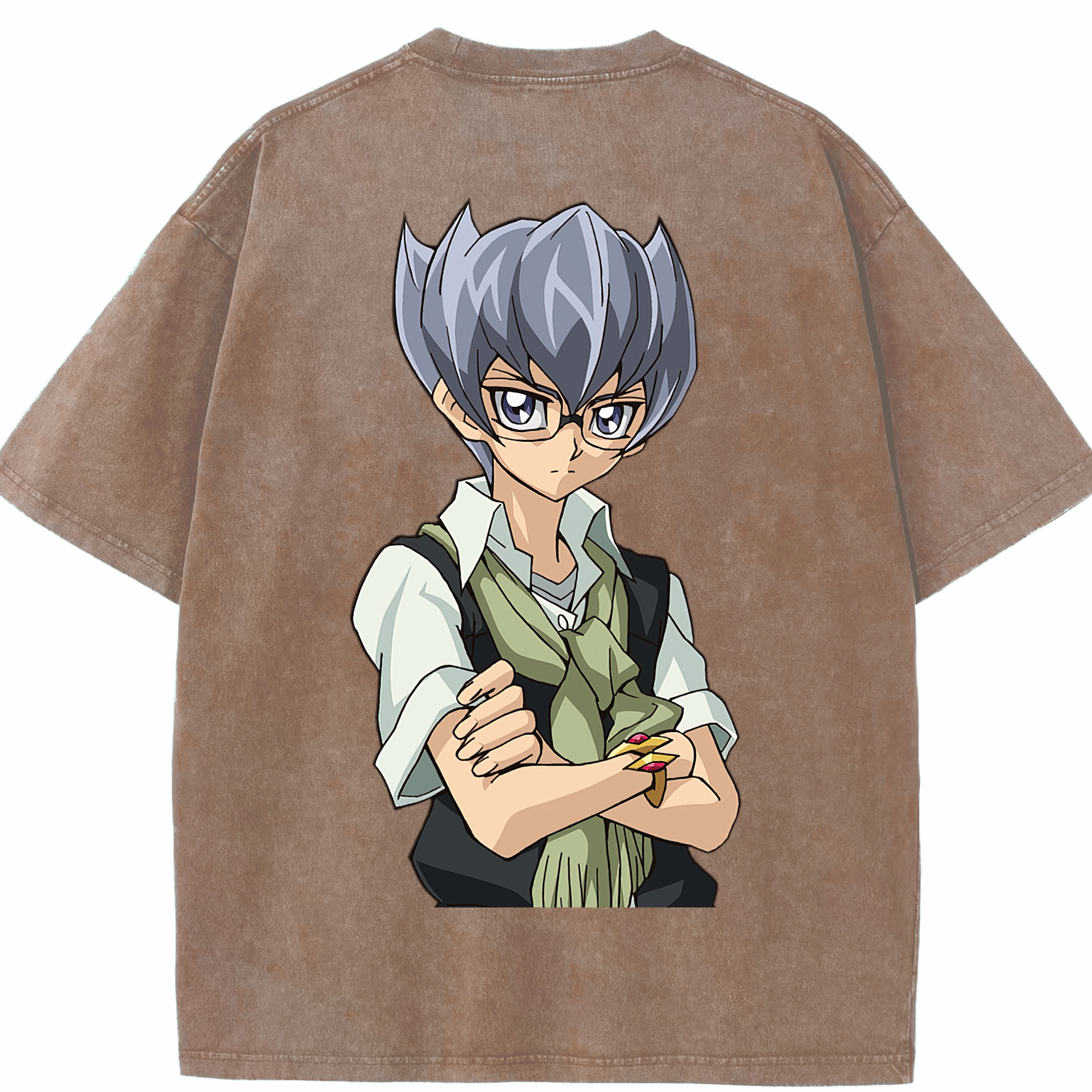 （画像用） 遊☆戯☆王 Yu-Gi-Oh! 綿100% ヴィンテージ風 半袖Tシャツ（背面プリント）