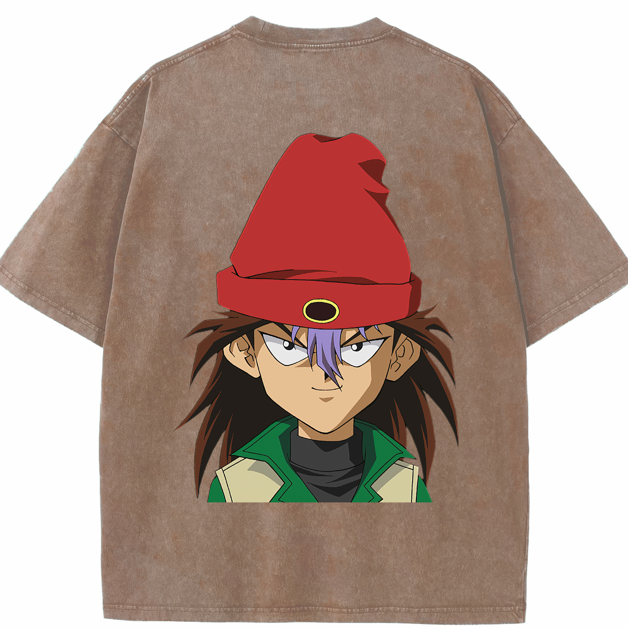 （画像用） 遊☆戯☆王 Yu-Gi-Oh! 綿100% ヴィンテージ風 半袖Tシャツ（背面プリント）