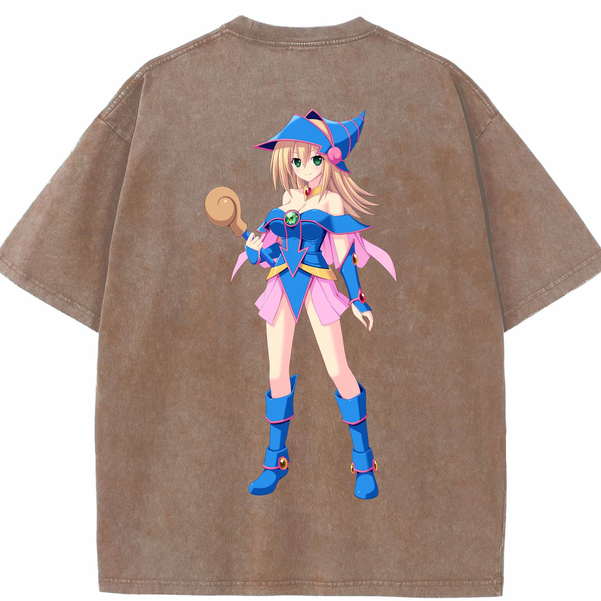 （画像用） 遊☆戯☆王 Yu-Gi-Oh! 綿100% ヴィンテージ風 半袖Tシャツ（背面プリント）
