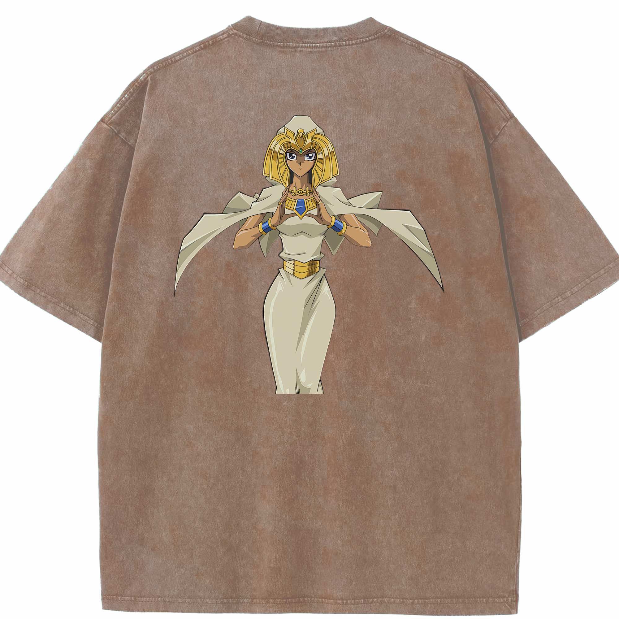 （画像用） 遊☆戯☆王 Yu-Gi-Oh! 綿100% ヴィンテージ風 半袖Tシャツ（背面プリント）