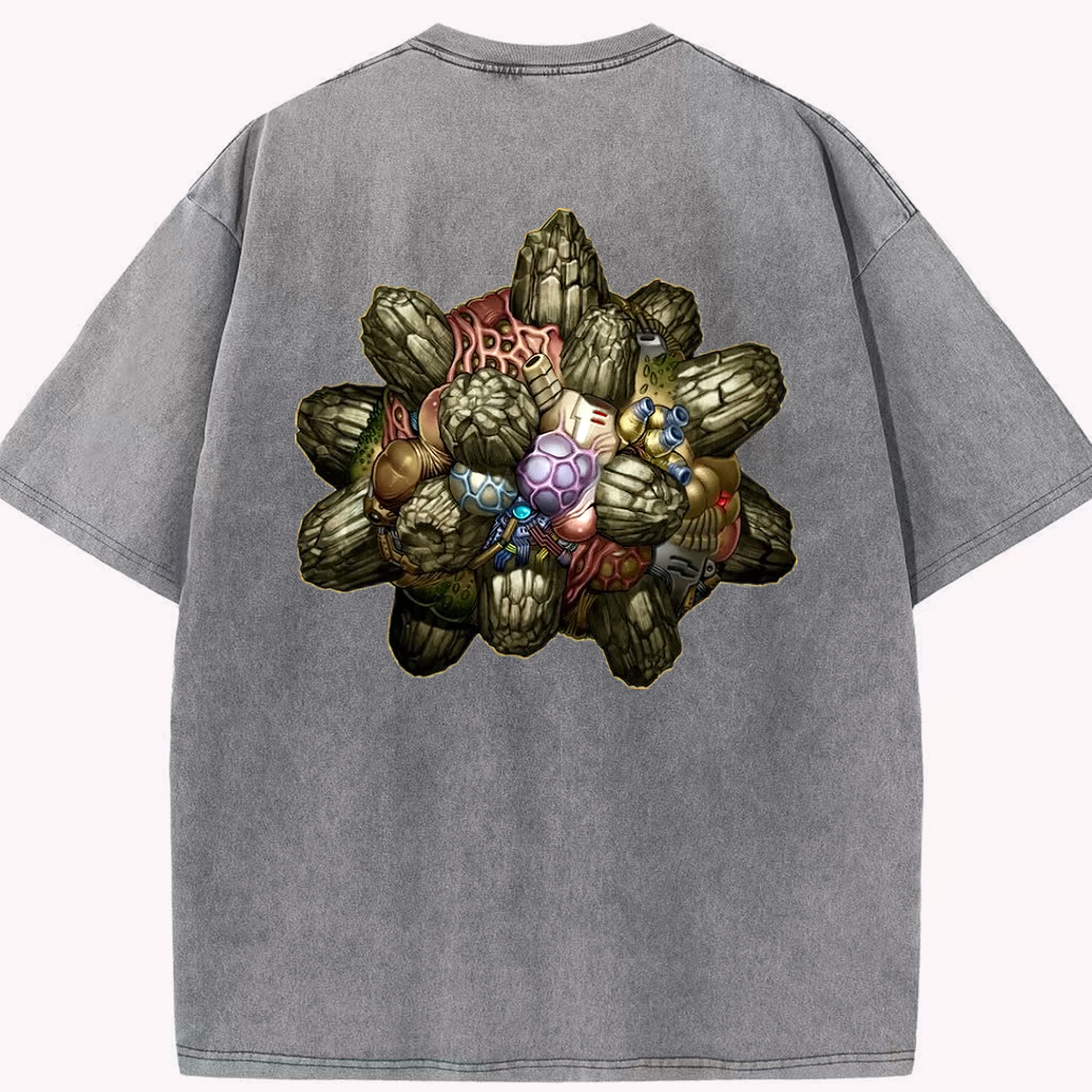 （画像用） 遊☆戯☆王 Yu-Gi-Oh! 綿100% ヴィンテージ風 半袖Tシャツ（背面プリント）