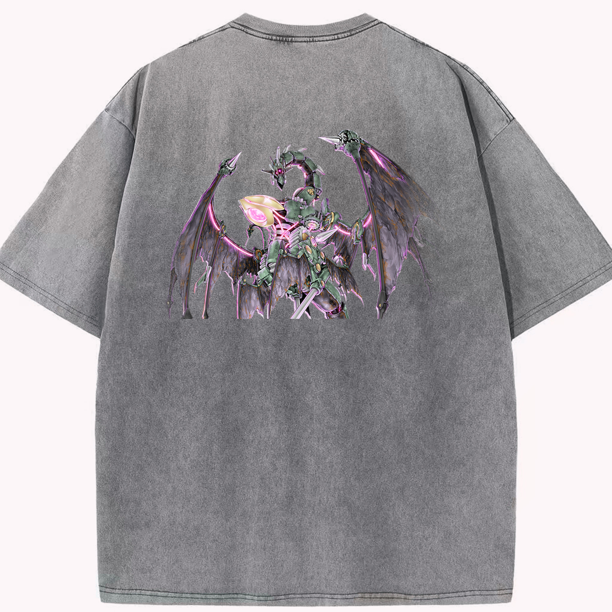 （画像用） 遊☆戯☆王 Yu-Gi-Oh! 綿100% ヴィンテージ風 半袖Tシャツ（背面プリント）
