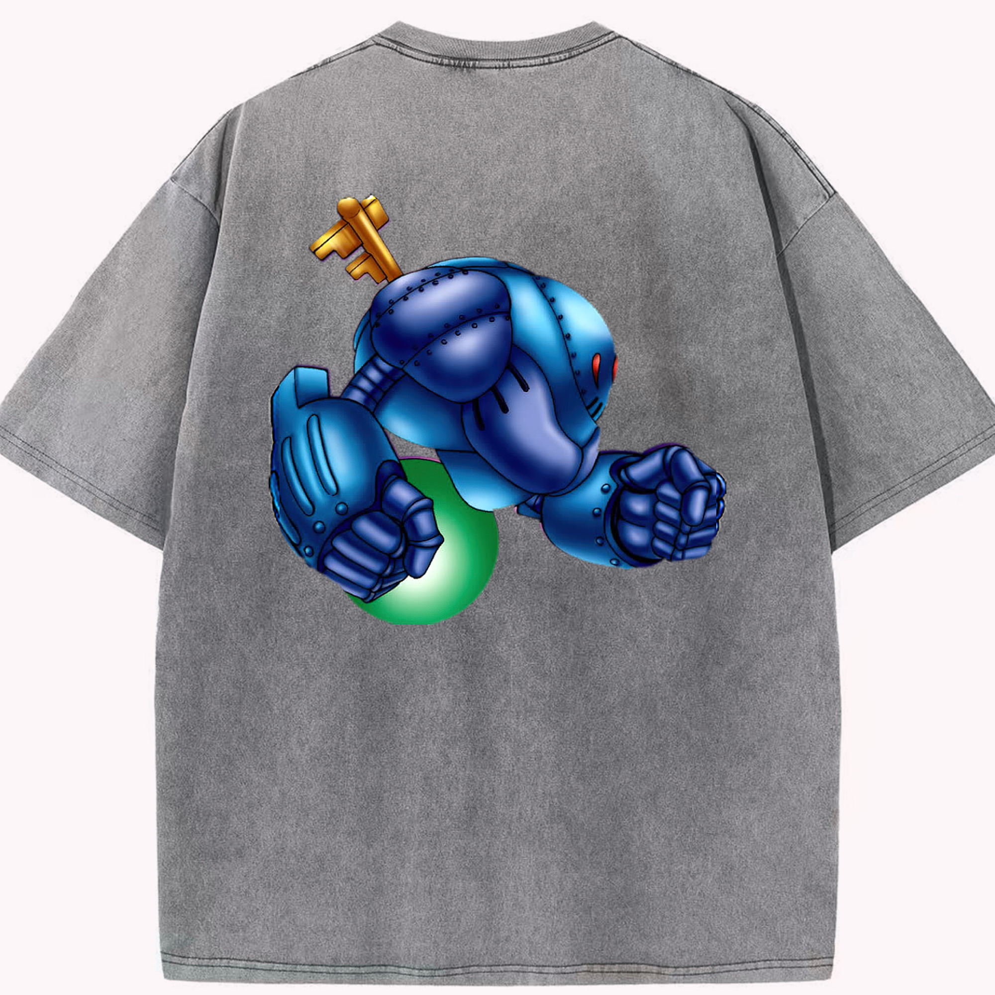 （画像用） 遊☆戯☆王 Yu-Gi-Oh! 綿100% ヴィンテージ風 半袖Tシャツ（背面プリント）