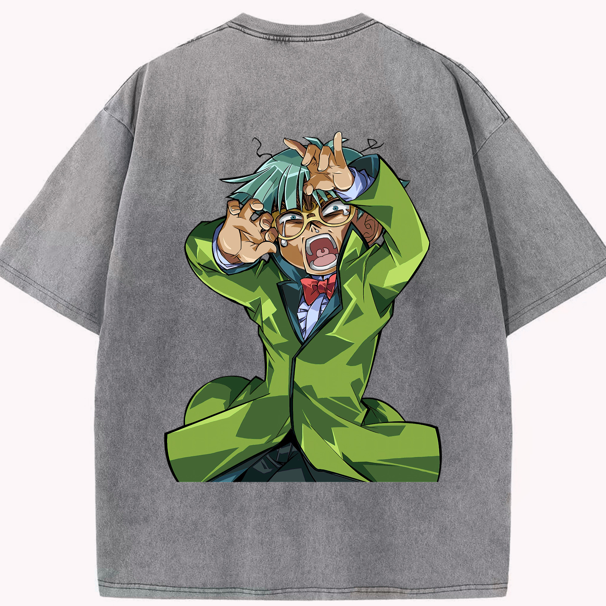 （画像用） 遊☆戯☆王 Yu-Gi-Oh! 綿100% ヴィンテージ風 半袖Tシャツ（背面プリント）