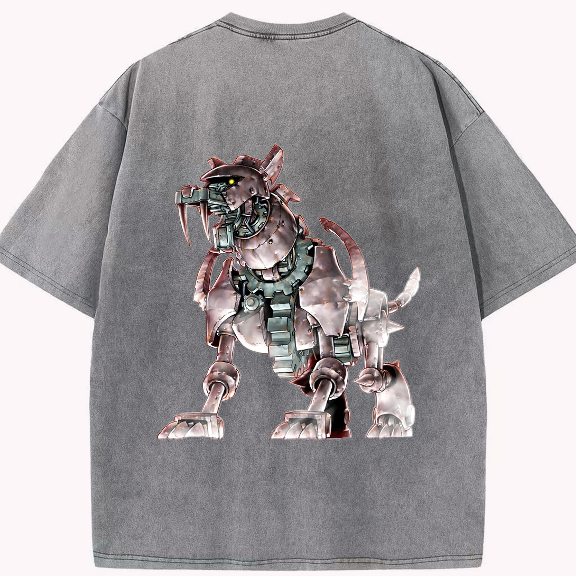 （画像用） 遊☆戯☆王 Yu-Gi-Oh! 綿100% ヴィンテージ風 半袖Tシャツ（背面プリント）