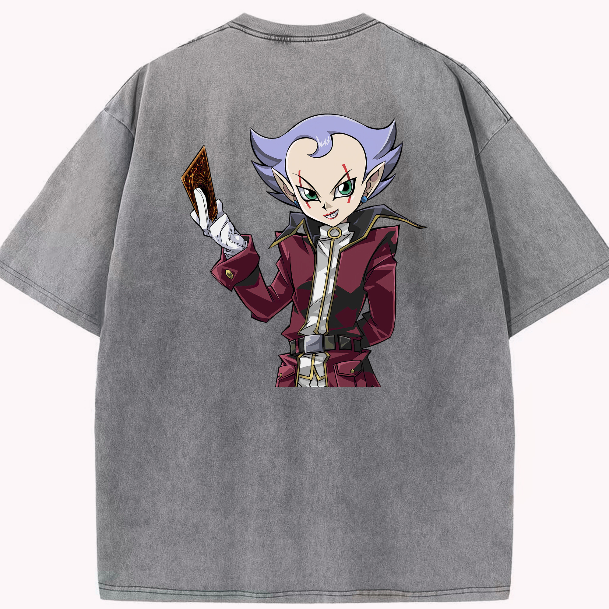 （画像用） 遊☆戯☆王 Yu-Gi-Oh! 綿100% ヴィンテージ風 半袖Tシャツ（背面プリント）