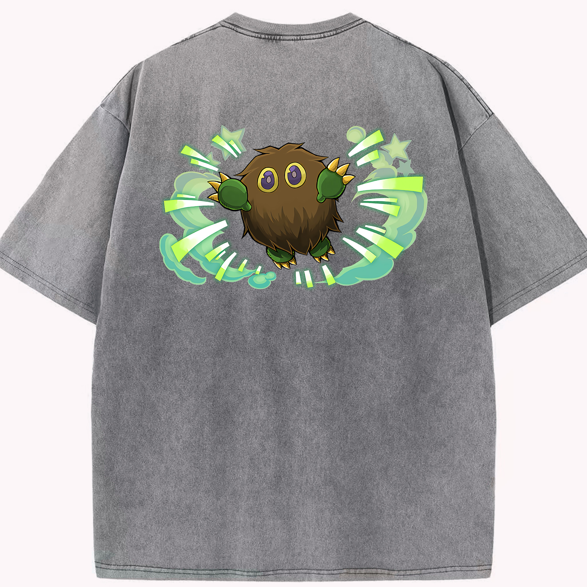 （画像用） 遊☆戯☆王 Yu-Gi-Oh! 綿100% ヴィンテージ風 半袖Tシャツ（背面プリント）