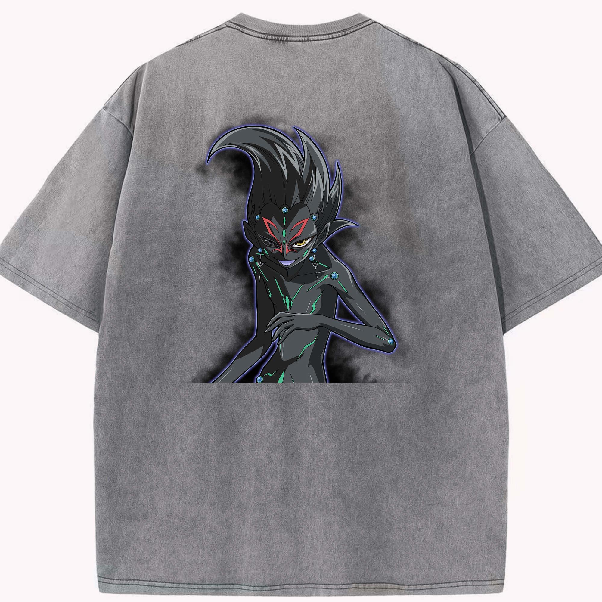 （画像用） 遊☆戯☆王 Yu-Gi-Oh! 綿100% ヴィンテージ風 半袖Tシャツ（背面プリント）