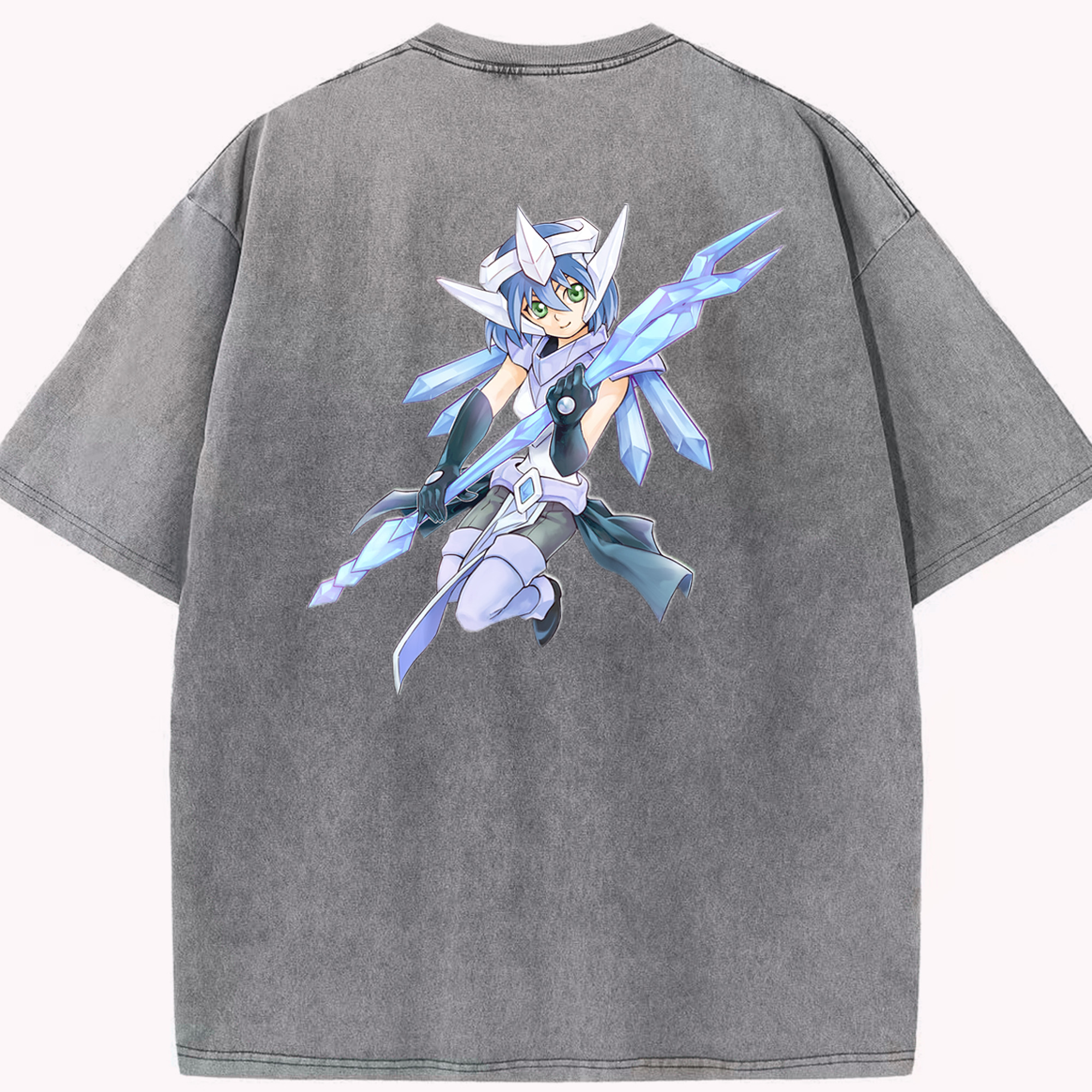 （画像用） 遊☆戯☆王 Yu-Gi-Oh! 綿100% ヴィンテージ風 半袖Tシャツ（背面プリント）