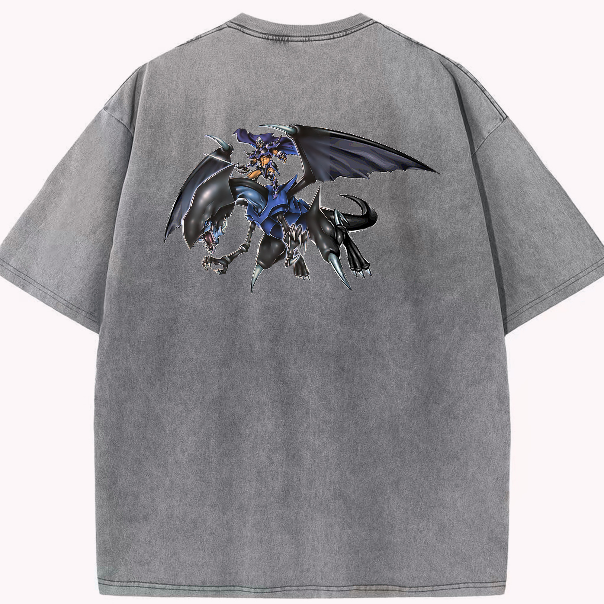 （画像用） 遊☆戯☆王 Yu-Gi-Oh! 綿100% ヴィンテージ風 半袖Tシャツ（背面プリント）