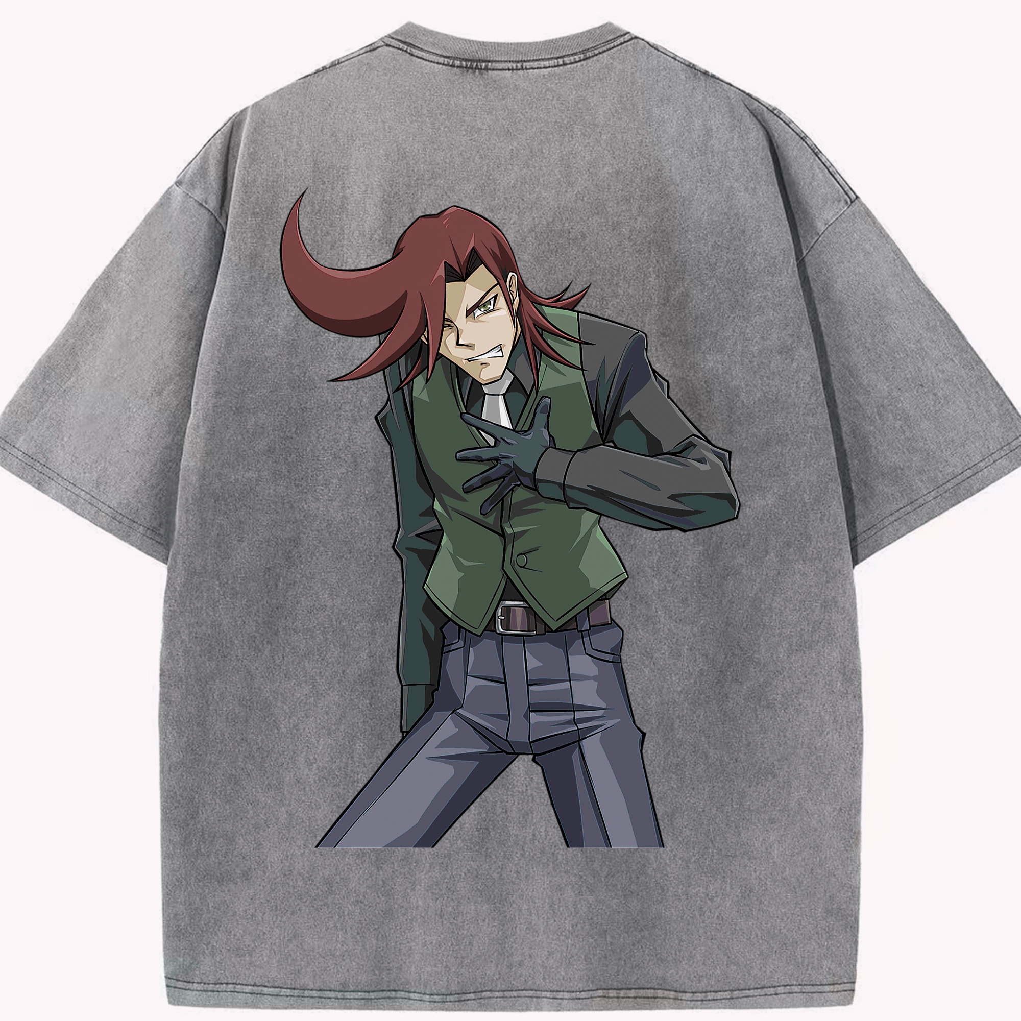 （画像用） 遊☆戯☆王 Yu-Gi-Oh! 綿100% ヴィンテージ風 半袖Tシャツ（背面プリント）