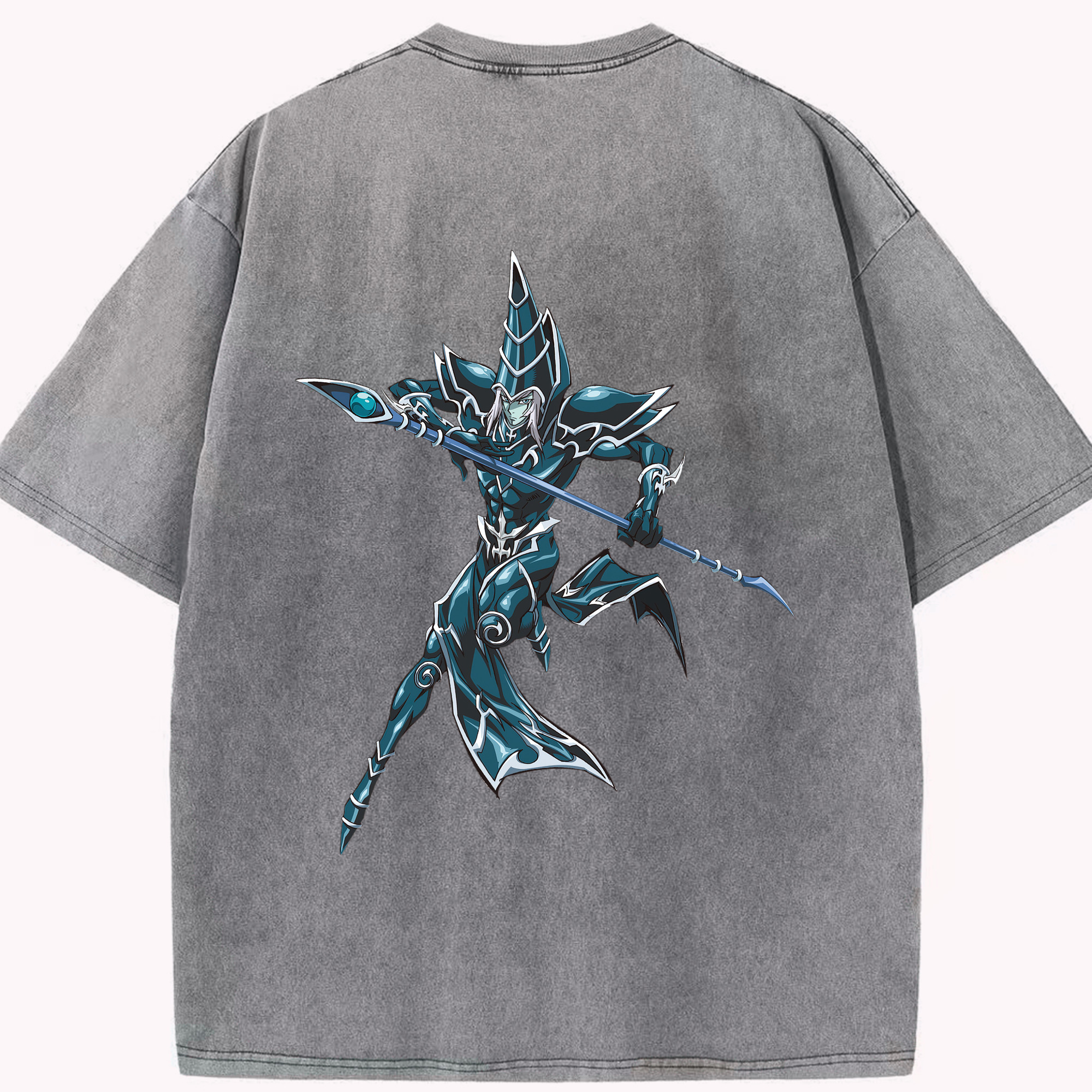 （画像用） 遊☆戯☆王 Yu-Gi-Oh! 綿100% ヴィンテージ風 半袖Tシャツ（背面プリント）