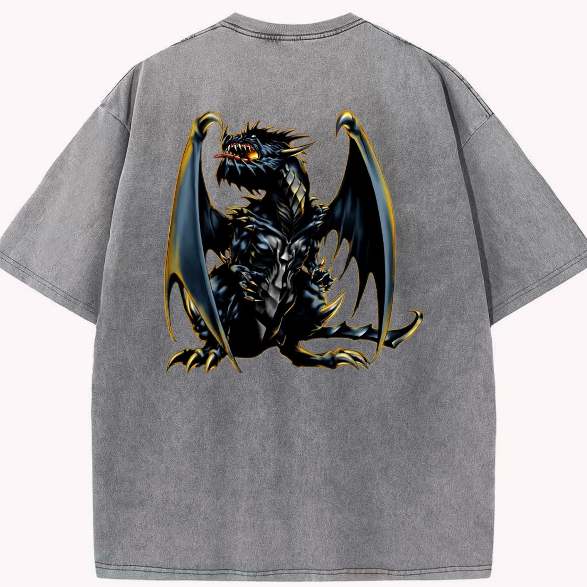 （画像用） 遊☆戯☆王 Yu-Gi-Oh! 綿100% ヴィンテージ風 半袖Tシャツ（背面プリント）