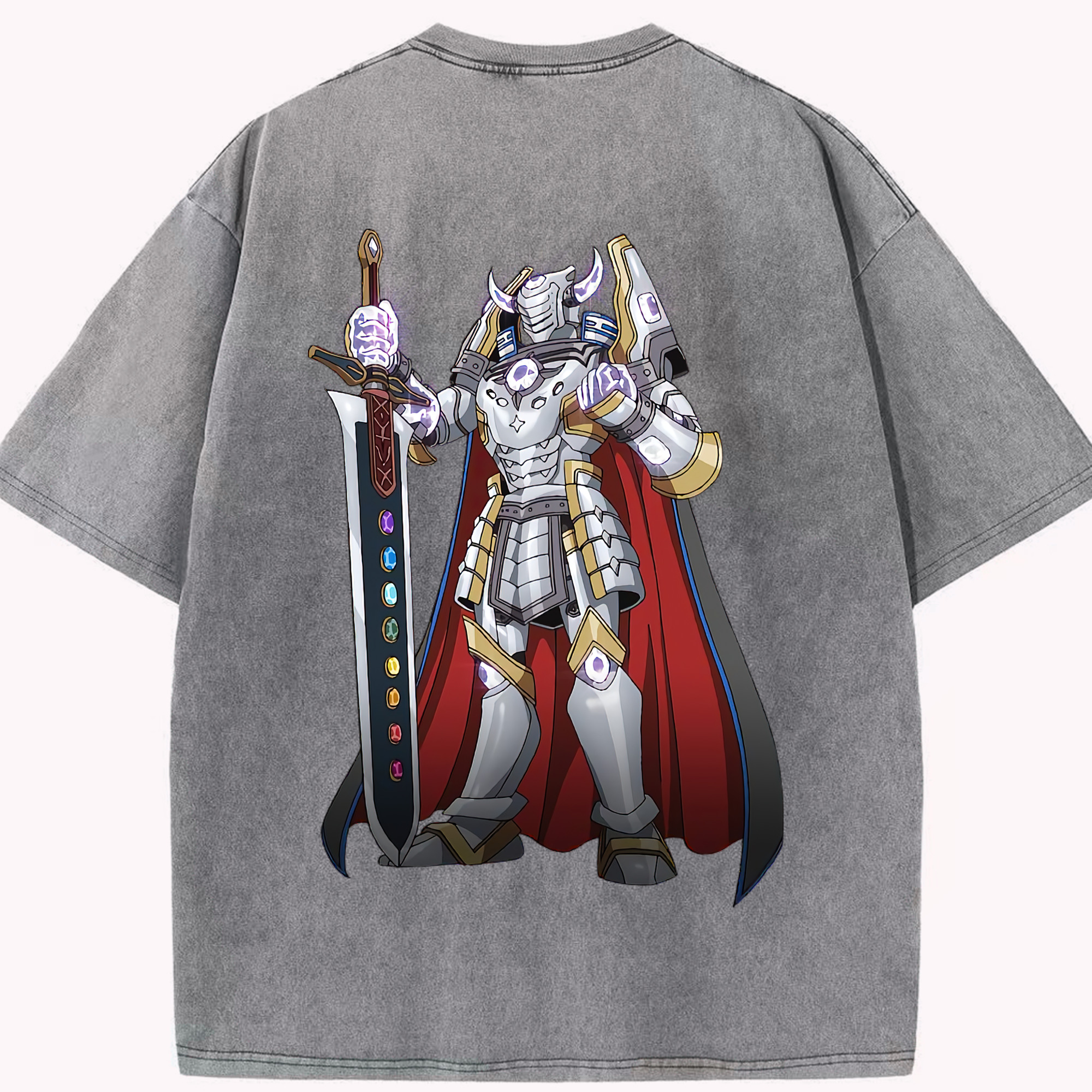 （画像用） 遊☆戯☆王 Yu-Gi-Oh! 綿100% ヴィンテージ風 半袖Tシャツ（背面プリント）